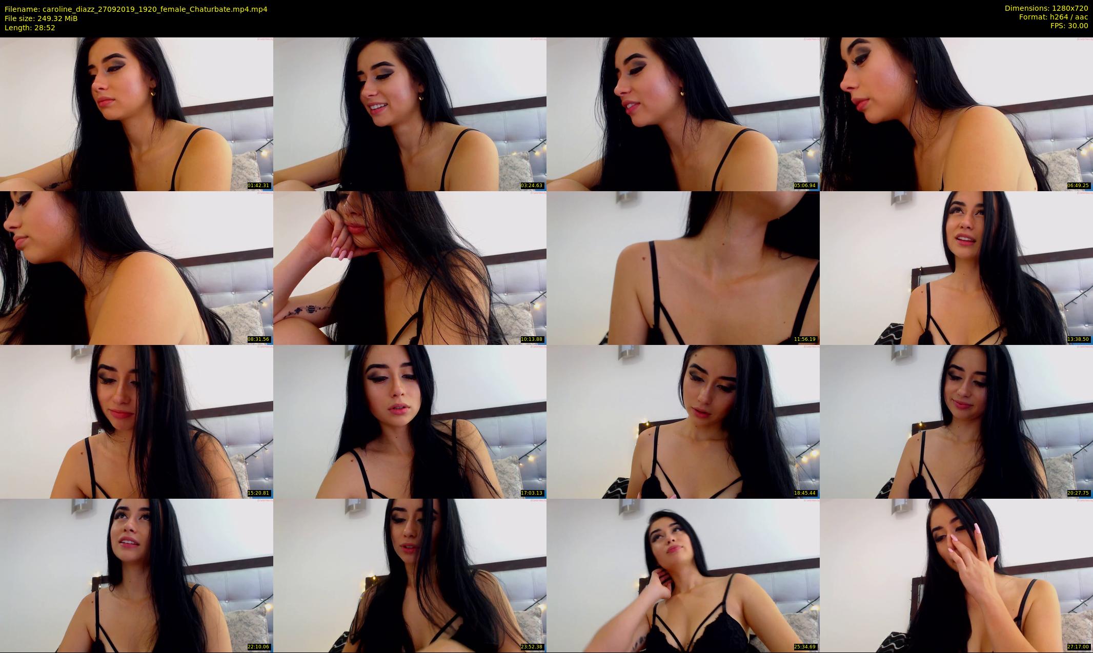 caroline_diazz — 29 minute Chaturbate female cam show recording, 720p, Sep 27, 2019