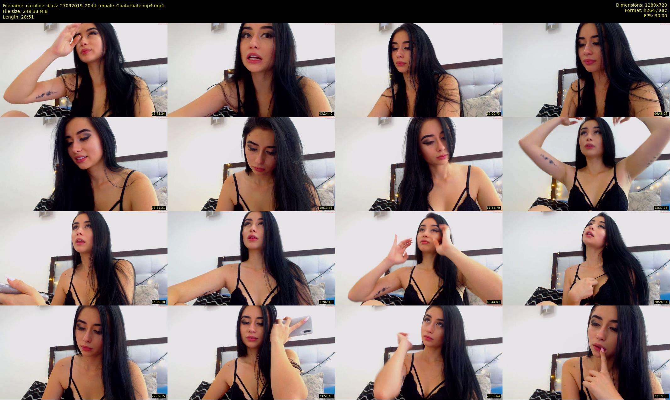 caroline_diazz — 29 minute Chaturbate female cam show recording, 720p, Sep 27, 2019