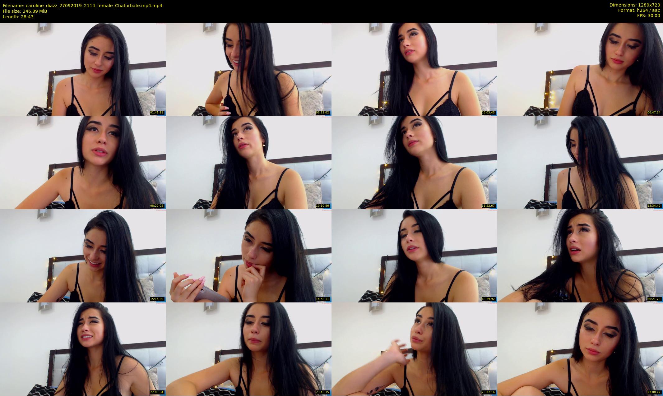 caroline_diazz — 29 minute Chaturbate female cam show recording, 720p, Sep 27, 2019