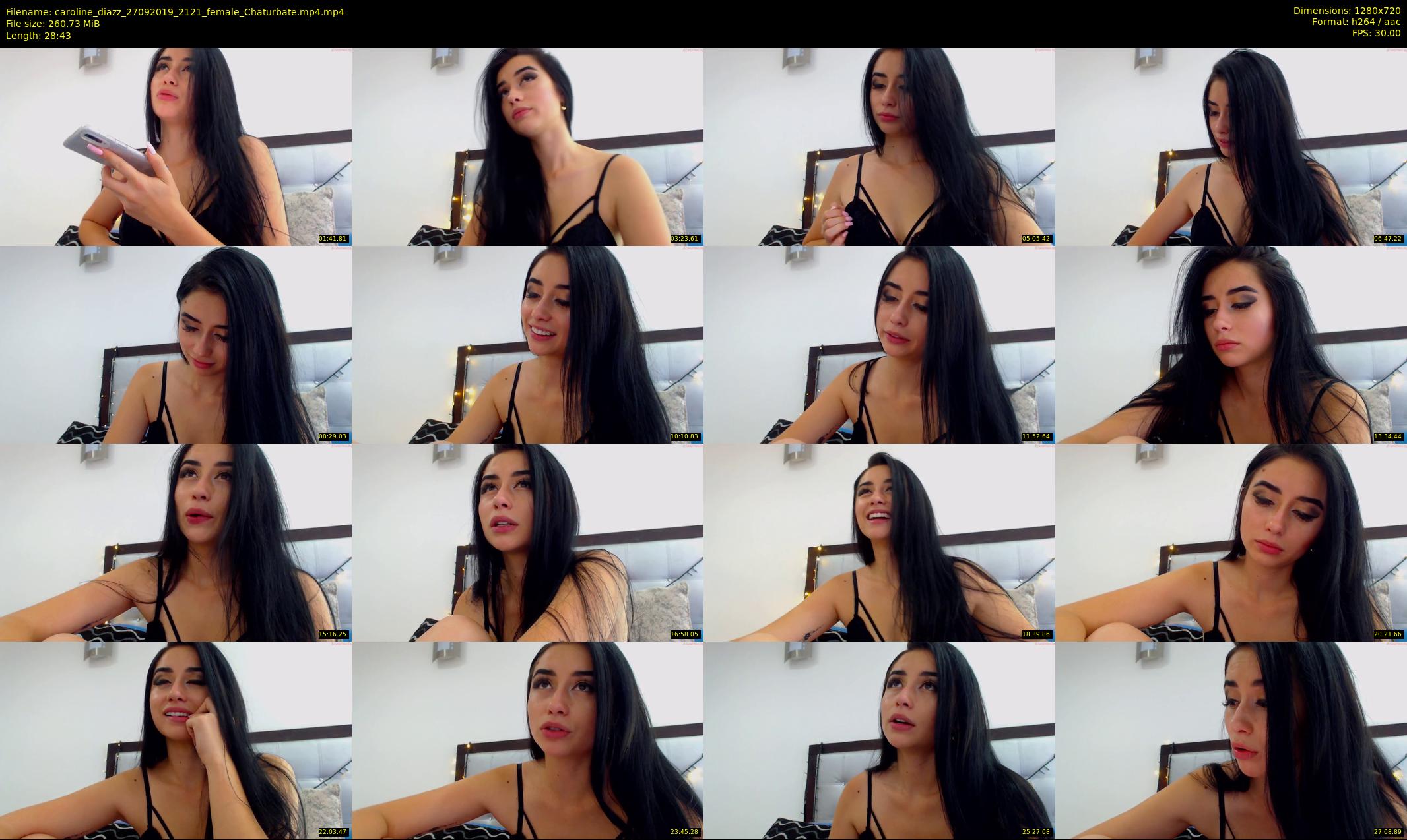 caroline_diazz — 29 minute Chaturbate female cam show recording, 720p, Sep 27, 2019