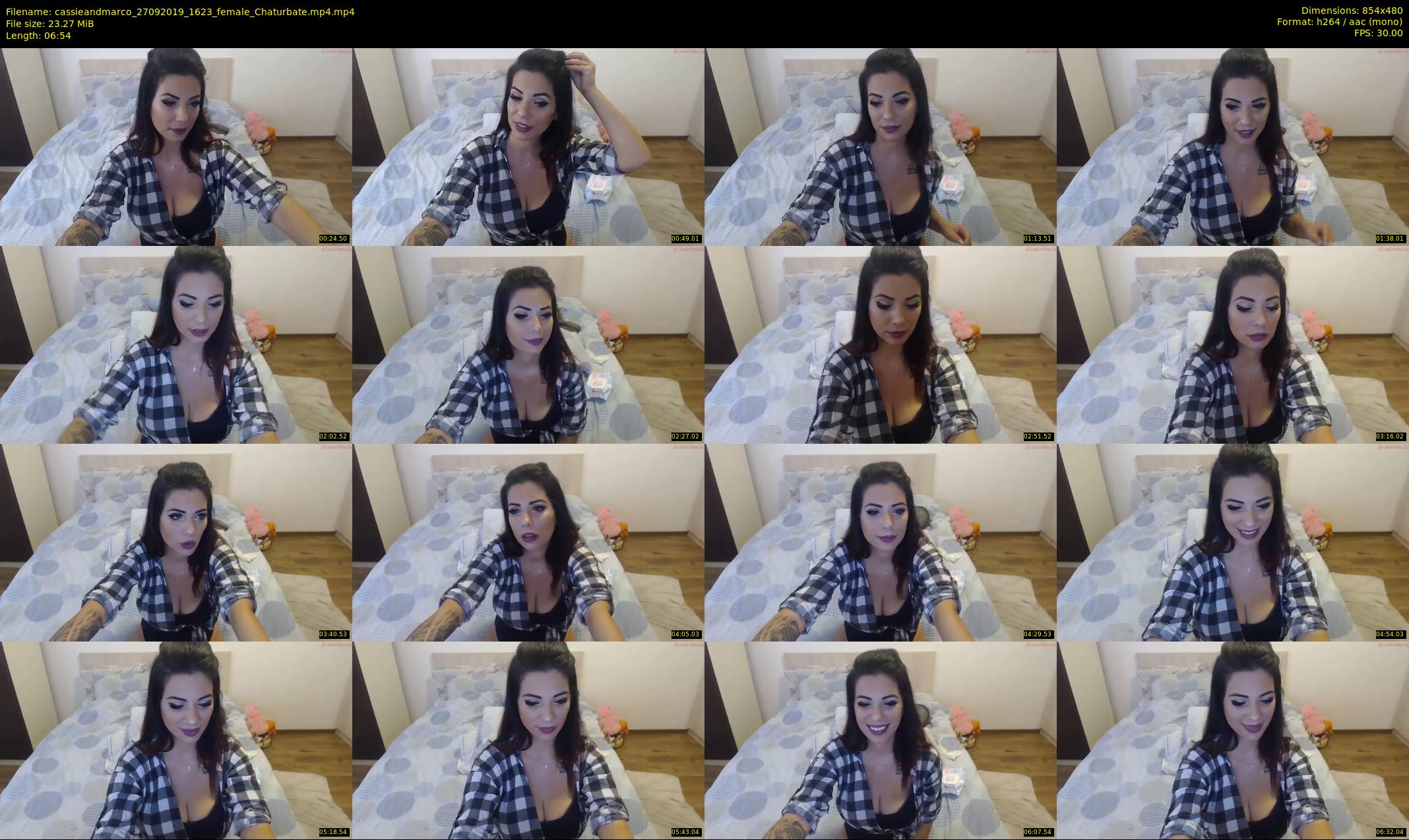 cassieandmarco — 7 minute Chaturbate female cam show recording, 480p, Sep 27, 2019