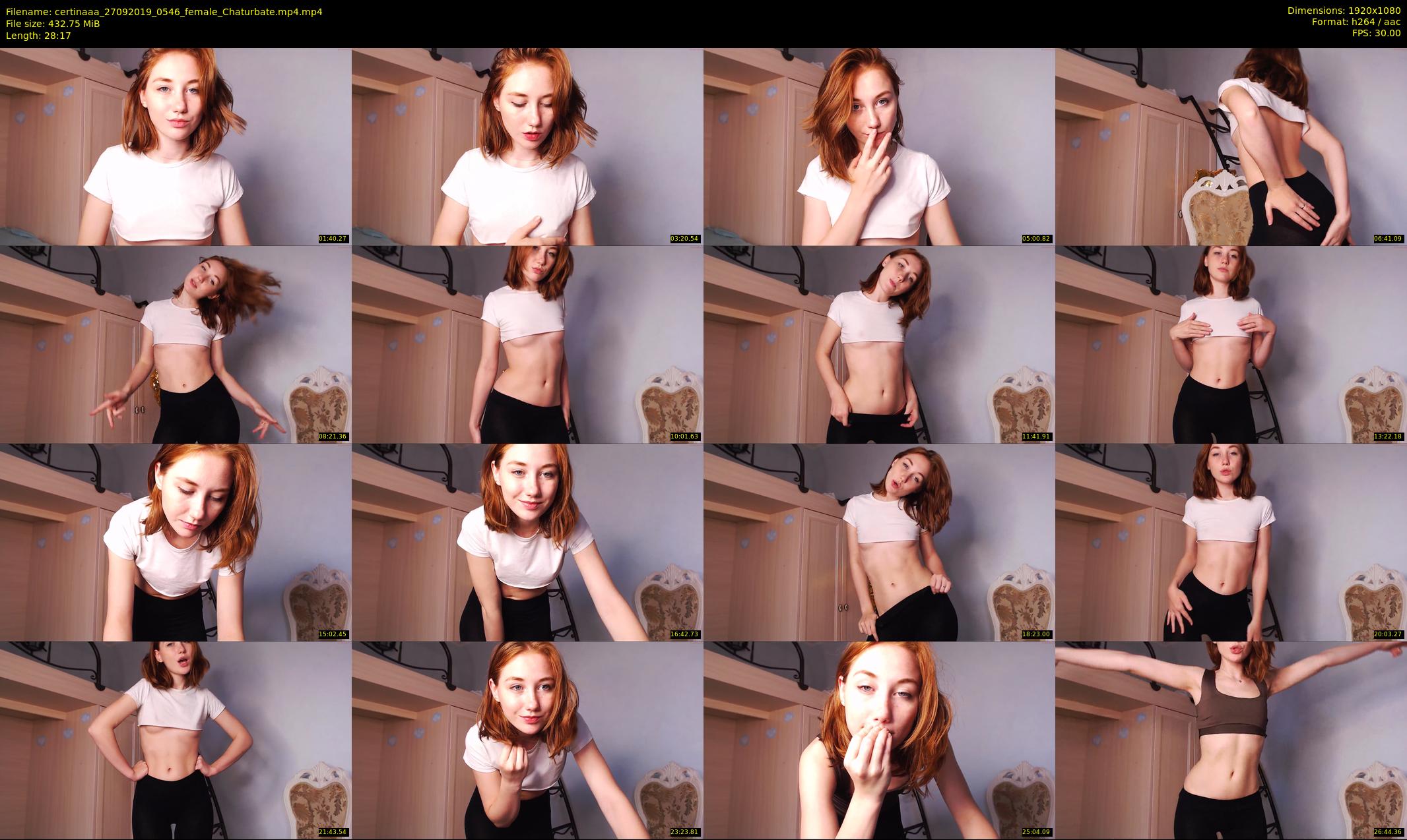 certinaaa — 29 minute Chaturbate female cam show recording, 1080p, Sep 27, 2019
