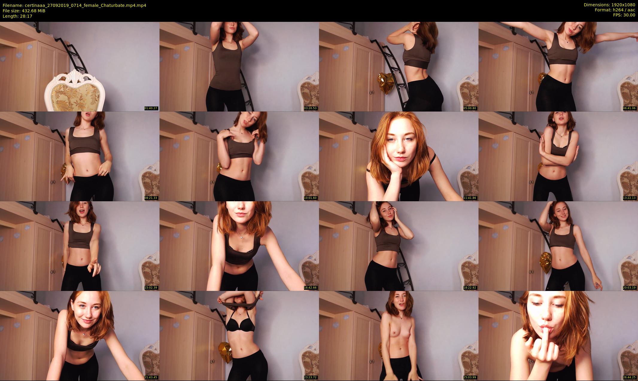 certinaaa — 29 minute Chaturbate female cam show recording, 1080p, Sep 27, 2019