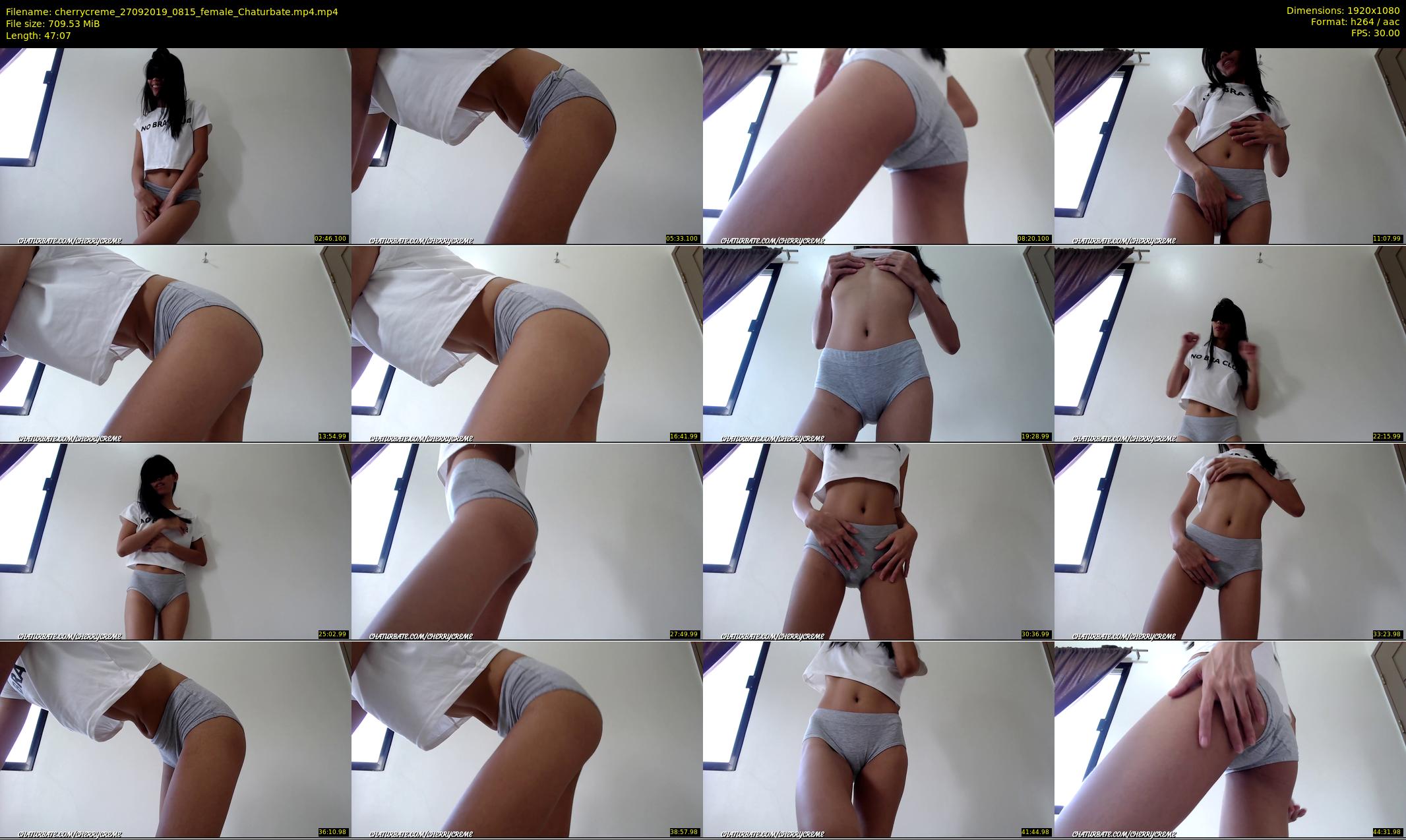 cherrycreme — 48 minute Chaturbate female cam show recording, 1080p, Sep 27, 2019