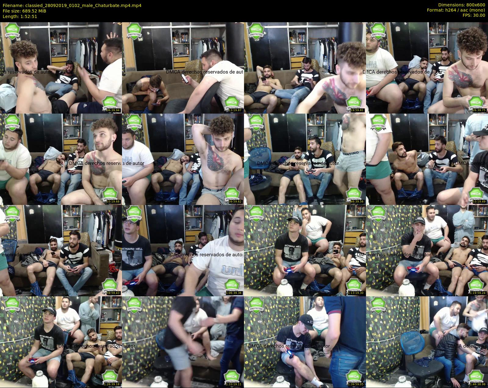 classied — 113 minute Chaturbate male cam show recording, 480p, Sep 28, 2019