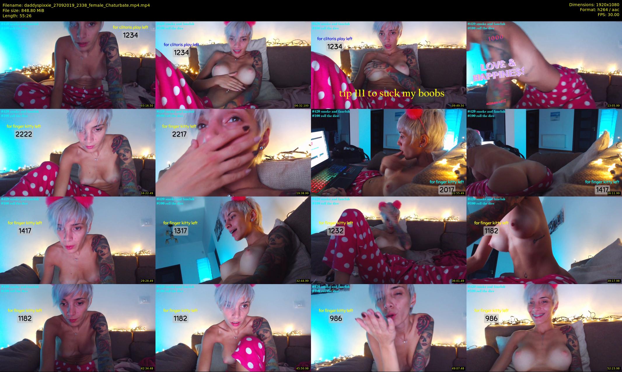 daddyspixxie — 56 minute Chaturbate female cam show recording, 1080p, Sep 27, 2019
