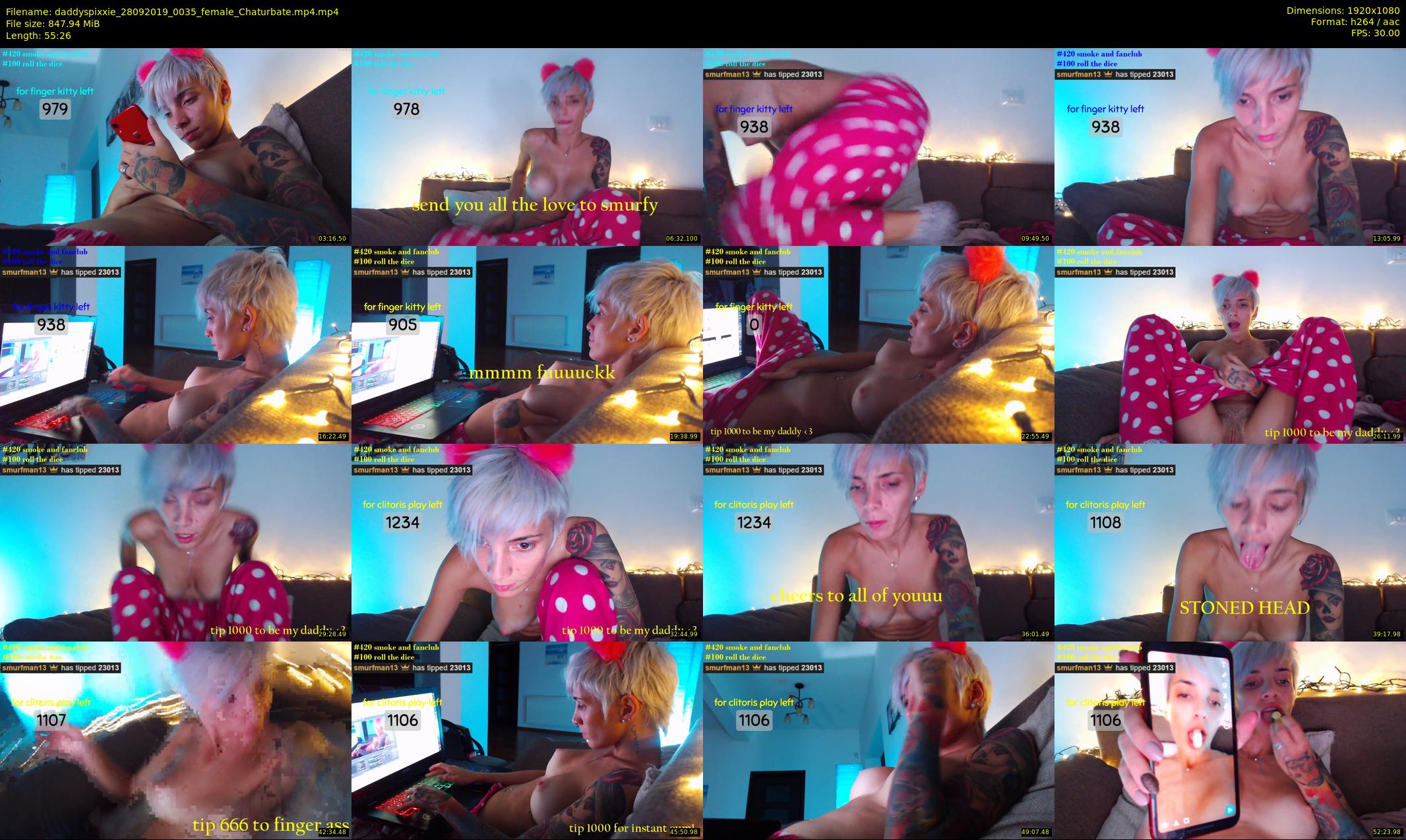 daddyspixxie — 56 minute Chaturbate female cam show recording, 1080p, Sep 28, 2019