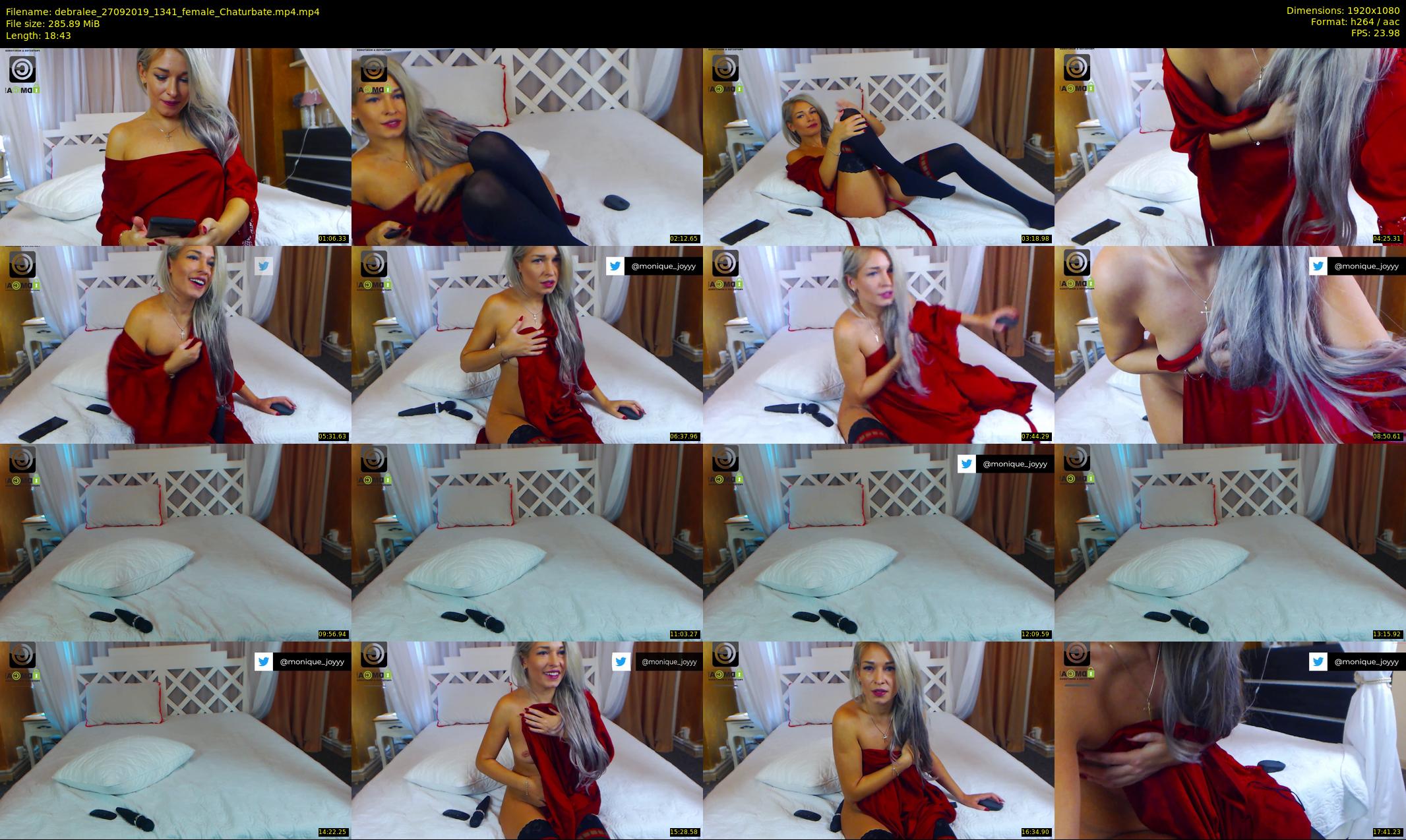 debralee — 19 minute Chaturbate female cam show recording, 1080p, Sep 27, 2019