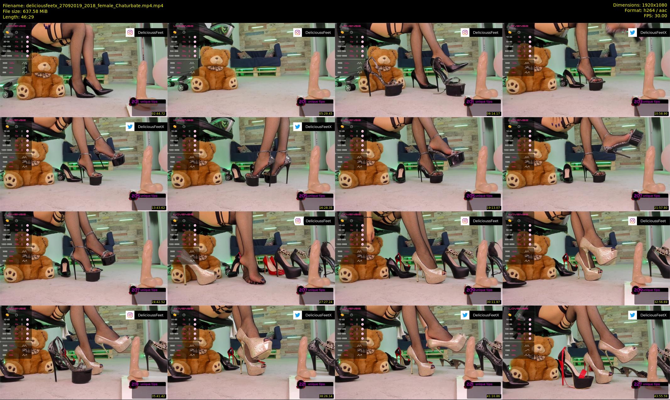 deliciousfeetx — 47 minute Chaturbate female cam show recording, 1080p, Sep 27, 2019