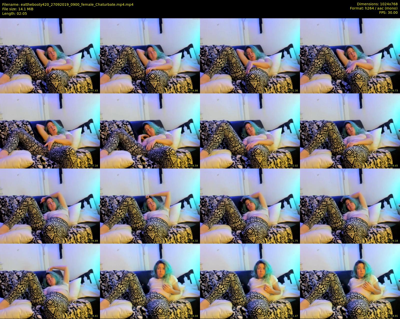 eatthebooty420 — 3 minute Chaturbate female cam show recording, 720p, Sep 27, 2019