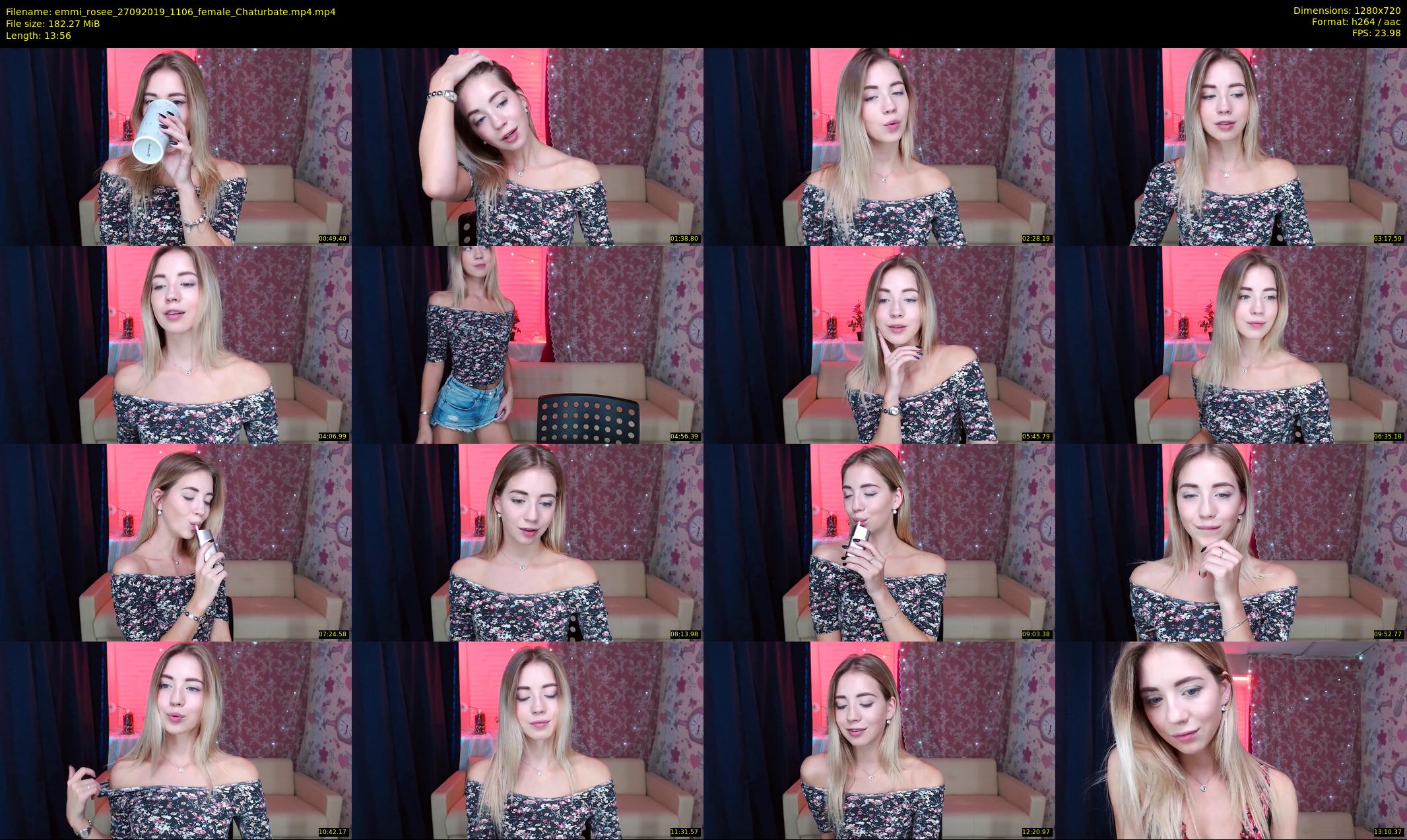 emmi_rosee — 14 minute Chaturbate female cam show recording, 720p, Sep 27, 2019