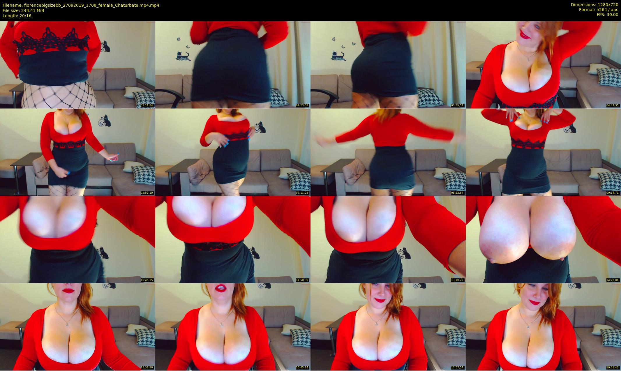 florencebigsizebb — 21 minute Chaturbate female cam show recording, 720p, Sep 27, 2019