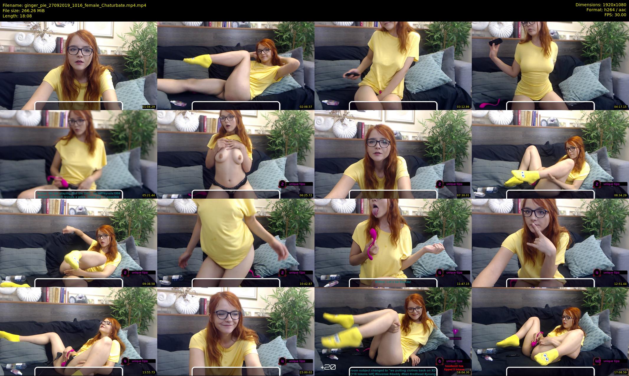 ginger_pie — 19 minute Chaturbate female cam show recording, 1080p, Sep 27, 2019