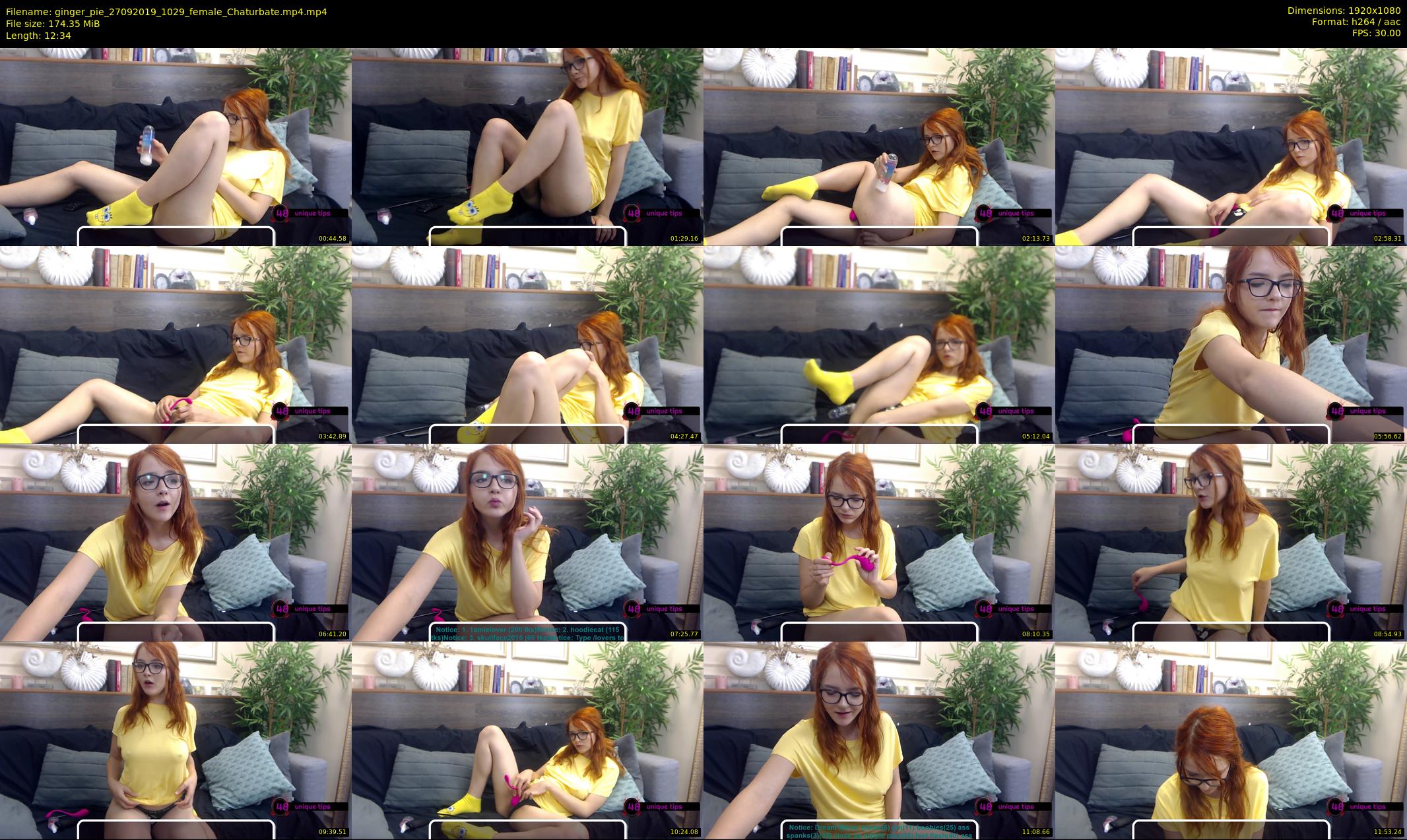 ginger_pie — 13 minute Chaturbate female cam show recording, 1080p, Sep 27, 2019