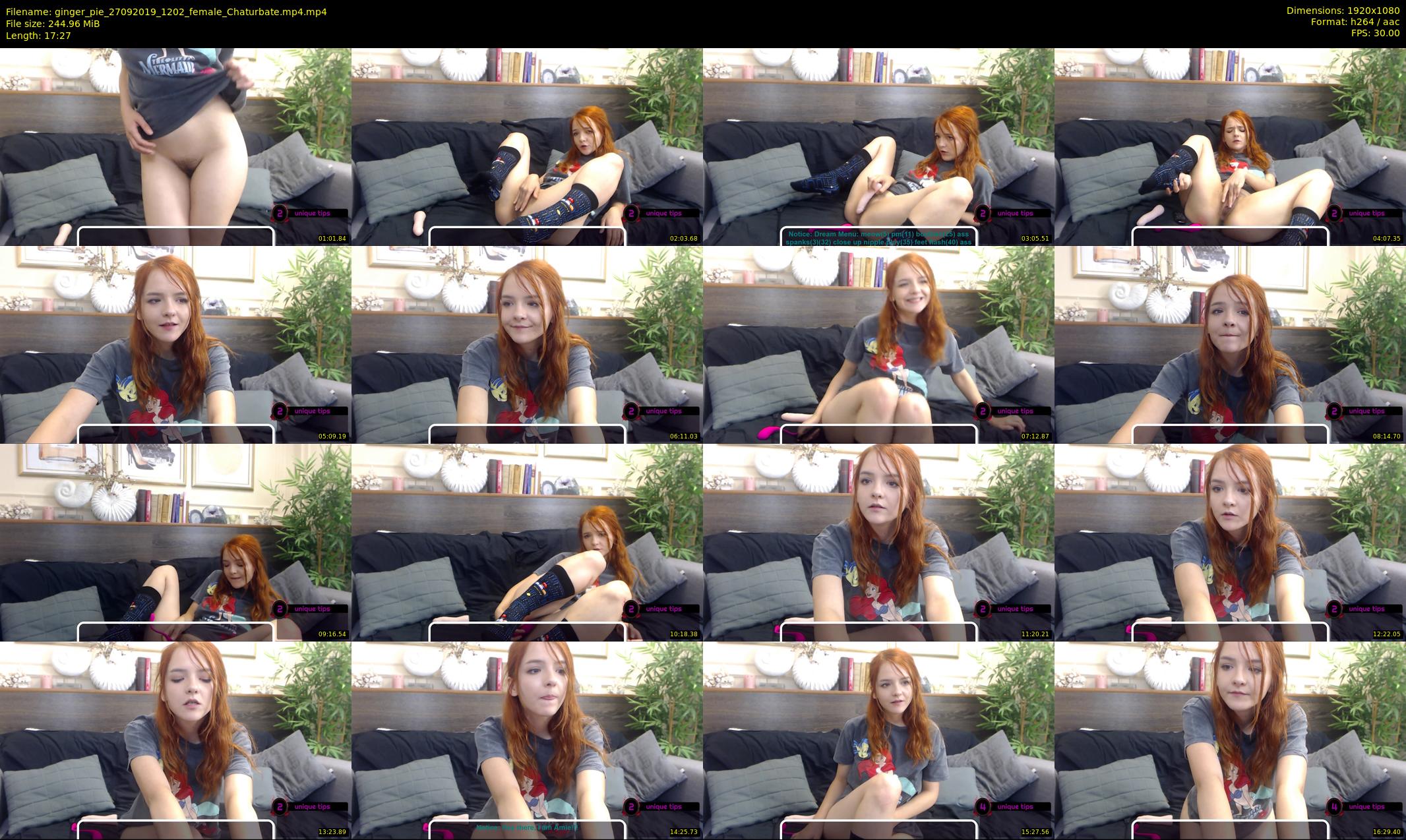 ginger_pie — 18 minute Chaturbate female cam show recording, 1080p, Sep 27, 2019