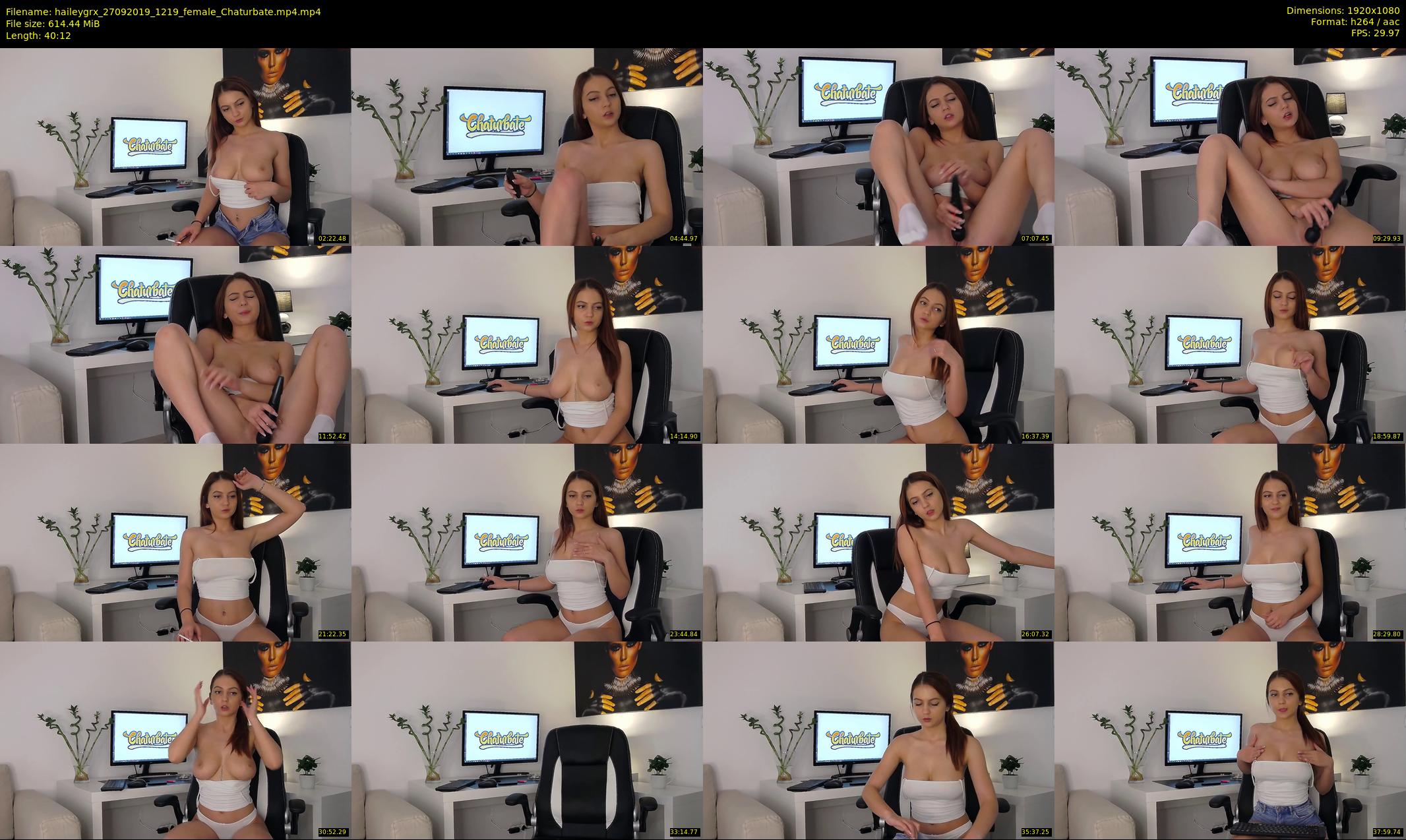 haileygrx — 41 minute Chaturbate female cam show recording, 1080p, Sep 27, 2019