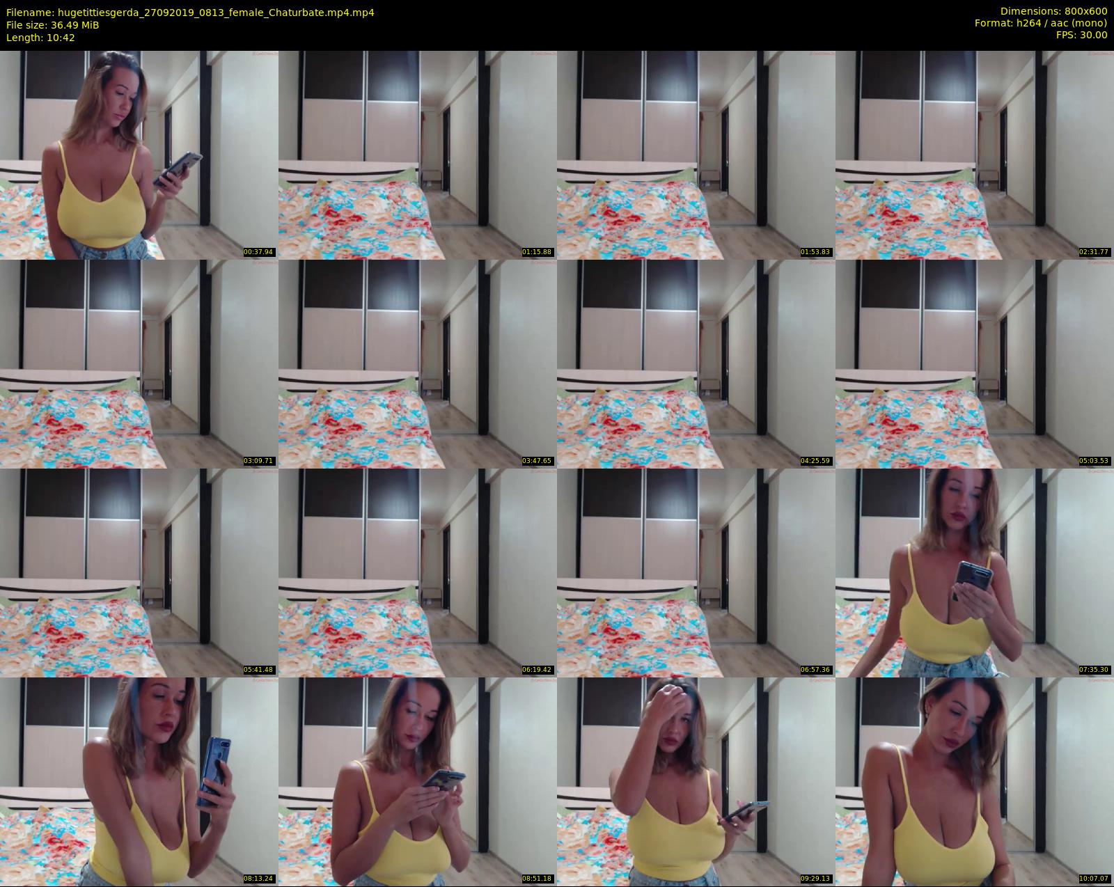 hugetittiesgerda — 11 minute Chaturbate female cam show recording, 480p, Sep 27, 2019