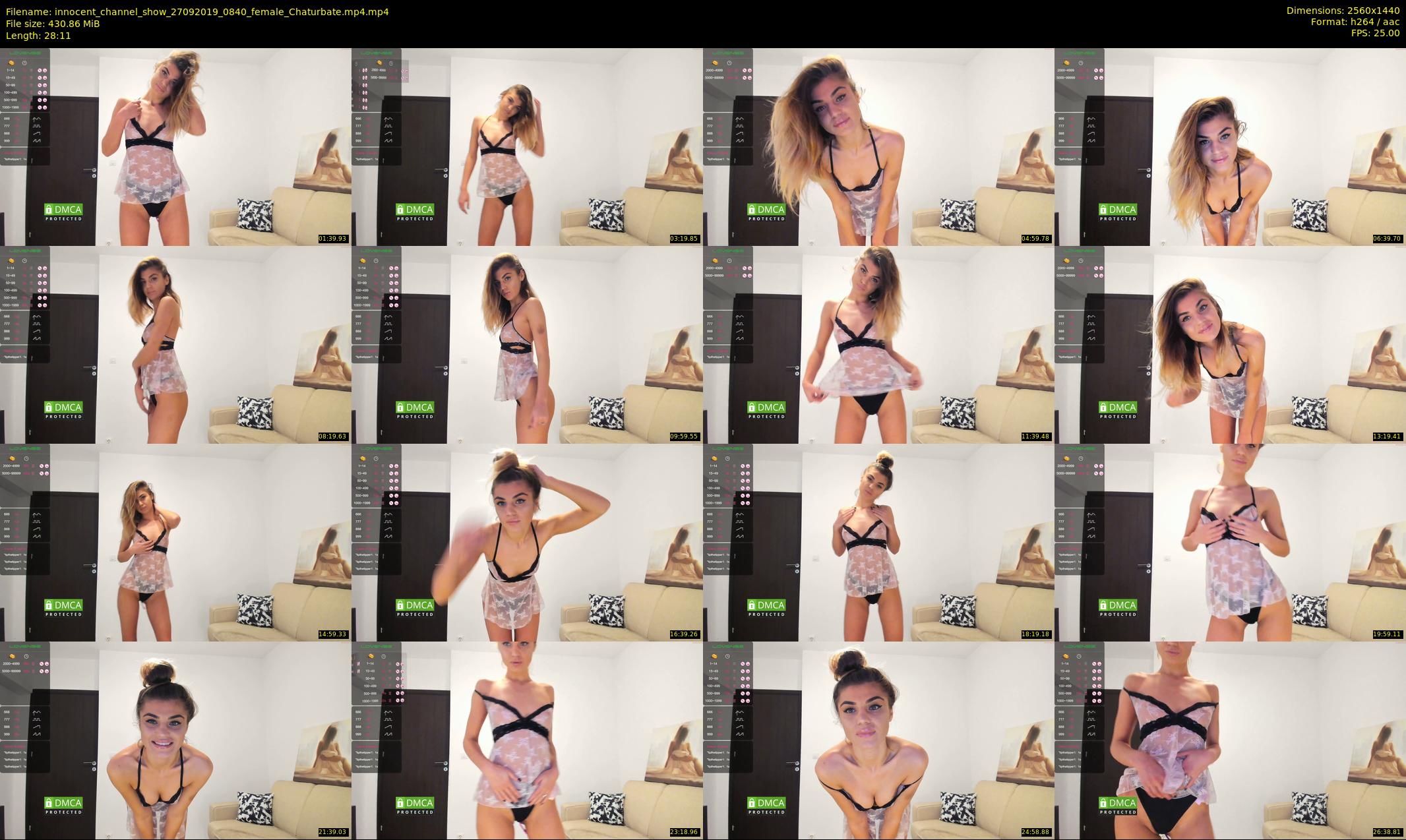 innocent_channel_show — 29 minute Chaturbate female cam show recording, 1080p, Sep 27, 2019
