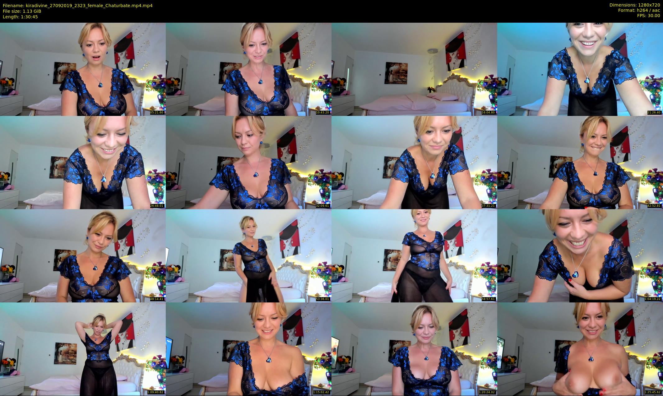 kiradivine — 91 minute Chaturbate female cam show recording, 720p, Sep 27, 2019