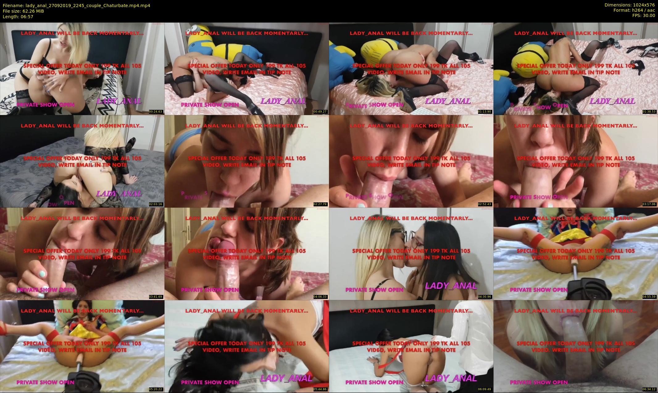 lady_anal — 7 minute Chaturbate female cam show recording, 480p, Sep 27, 2019
