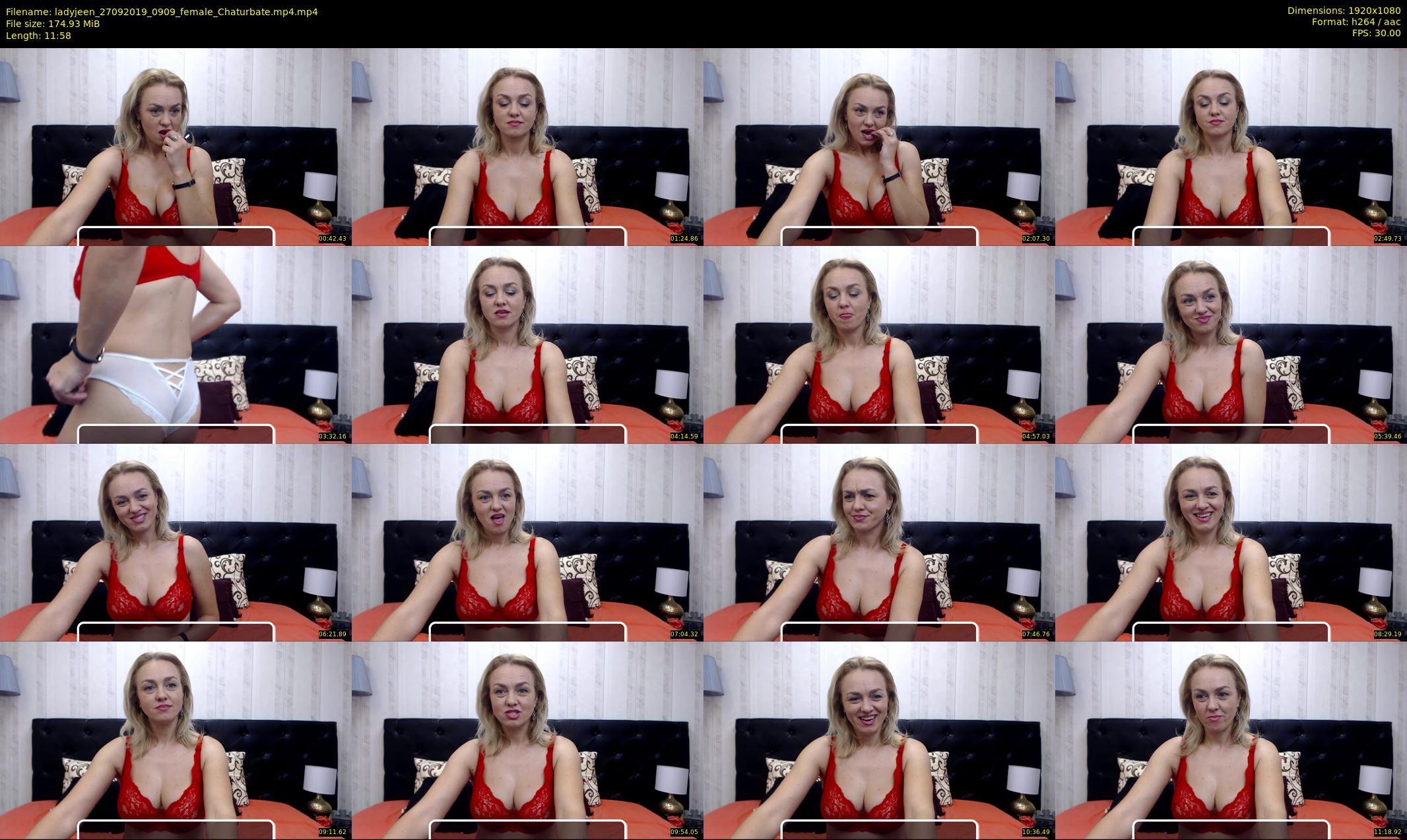 ladyjeen — 12 minute Chaturbate female cam show recording, 1080p, Sep 27, 2019