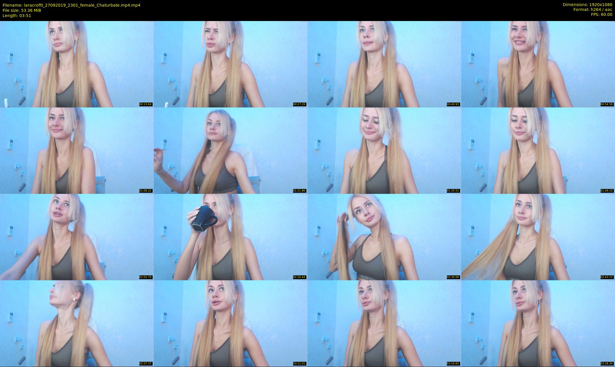 laracroftt — 4 minute Chaturbate female cam show recording, 1080p, Sep 27, 2019
