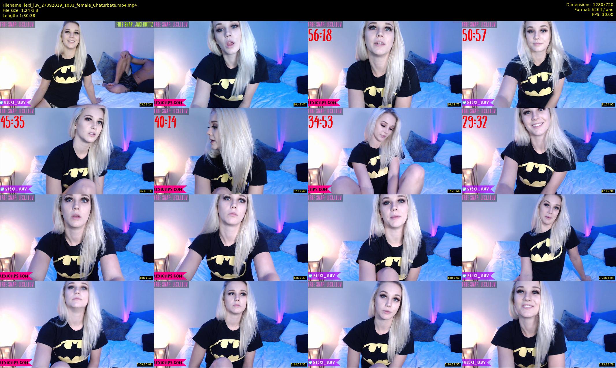 lexi_luv — 91 minute Chaturbate female cam show recording, 720p, Sep 27, 2019