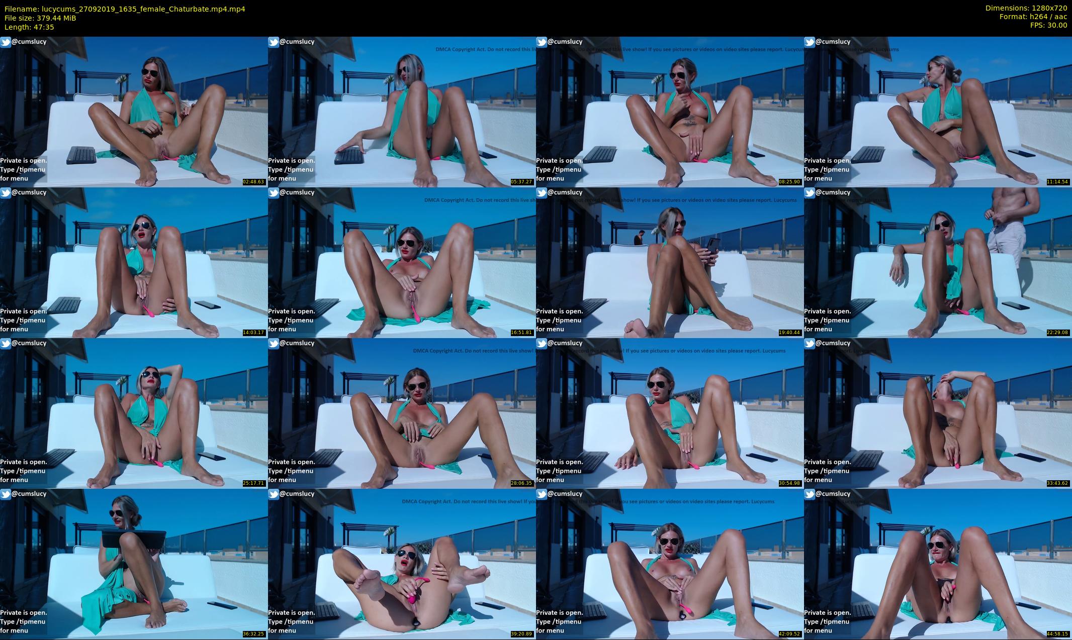 lucycums — 48 minute Chaturbate couple cam show recording, 720p, Sep 27, 2019