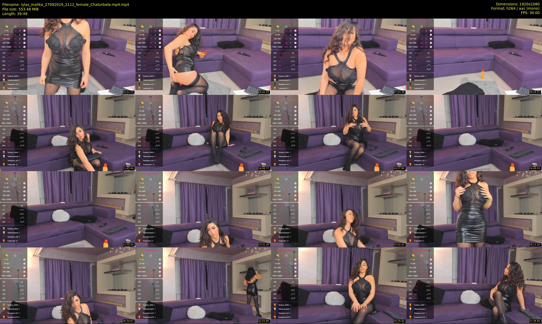 lylas_malika — 40 minute Chaturbate female cam show recording, 1080p, Sep 27, 2019