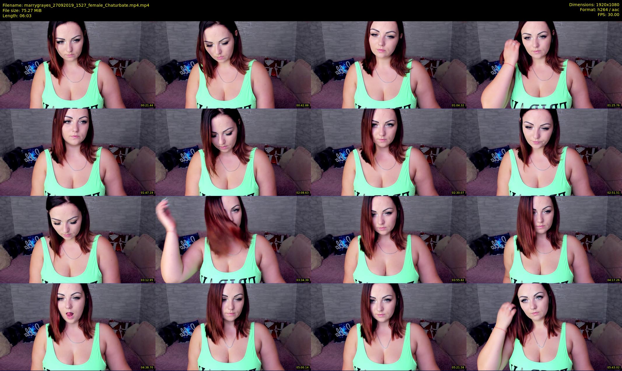marrygrayes — 7 minute Chaturbate female cam show recording, 1080p, Sep 27, 2019