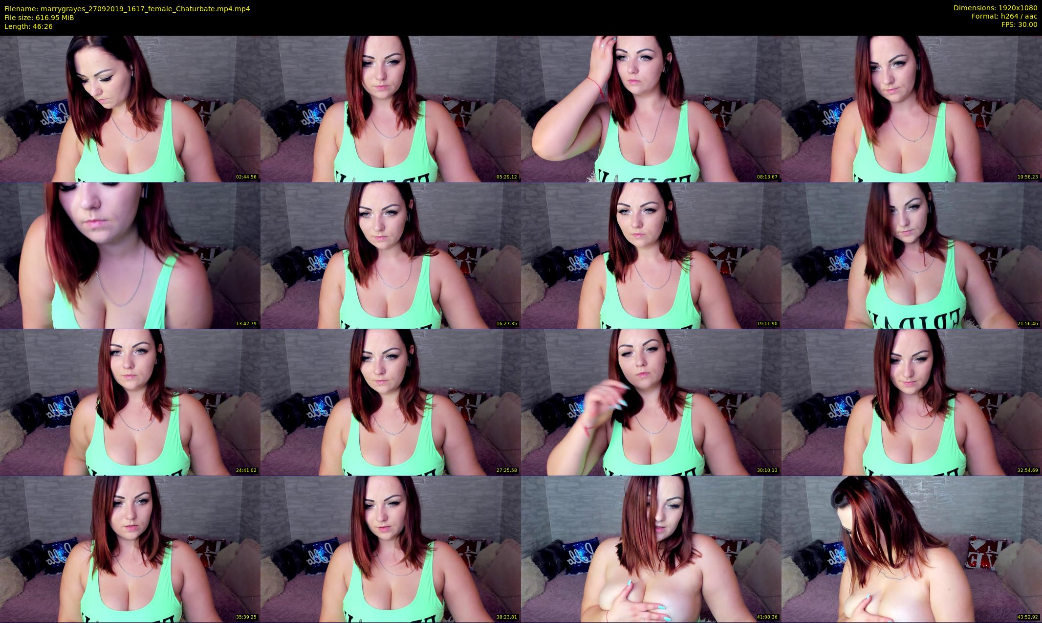 marrygrayes — 47 minute Chaturbate female cam show recording, 1080p, Sep 27, 2019