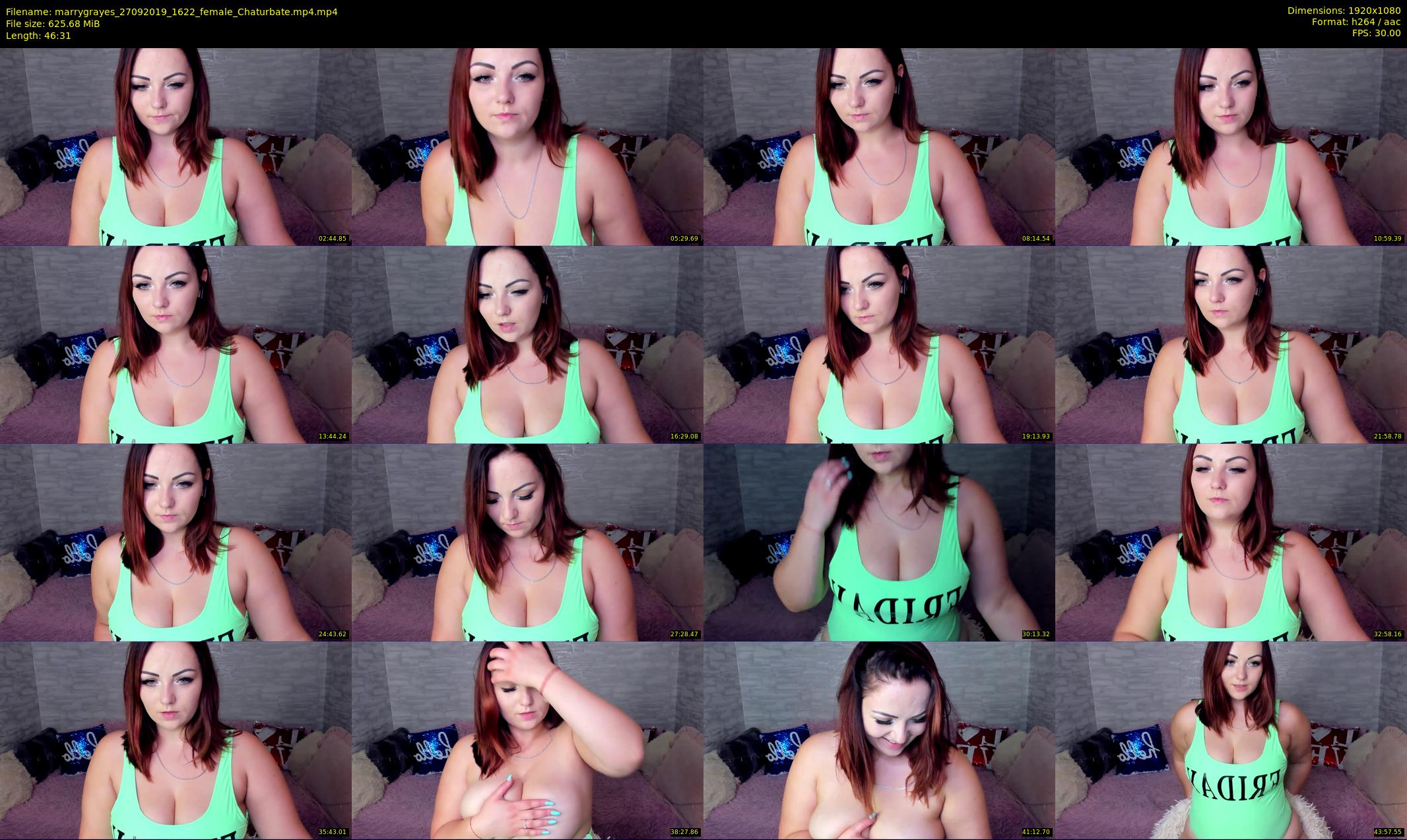 marrygrayes — 47 minute Chaturbate female cam show recording, 1080p, Sep 27, 2019