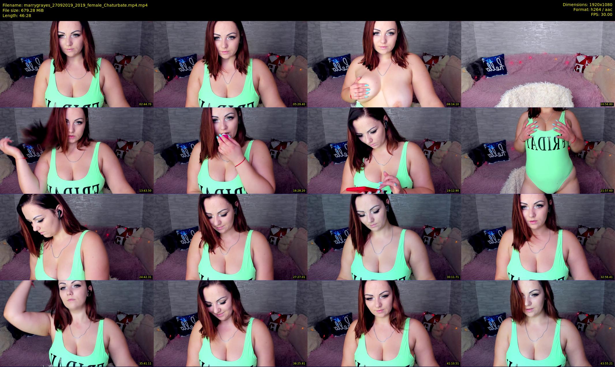 marrygrayes — 47 minute Chaturbate female cam show recording, 1080p, Sep 27, 2019