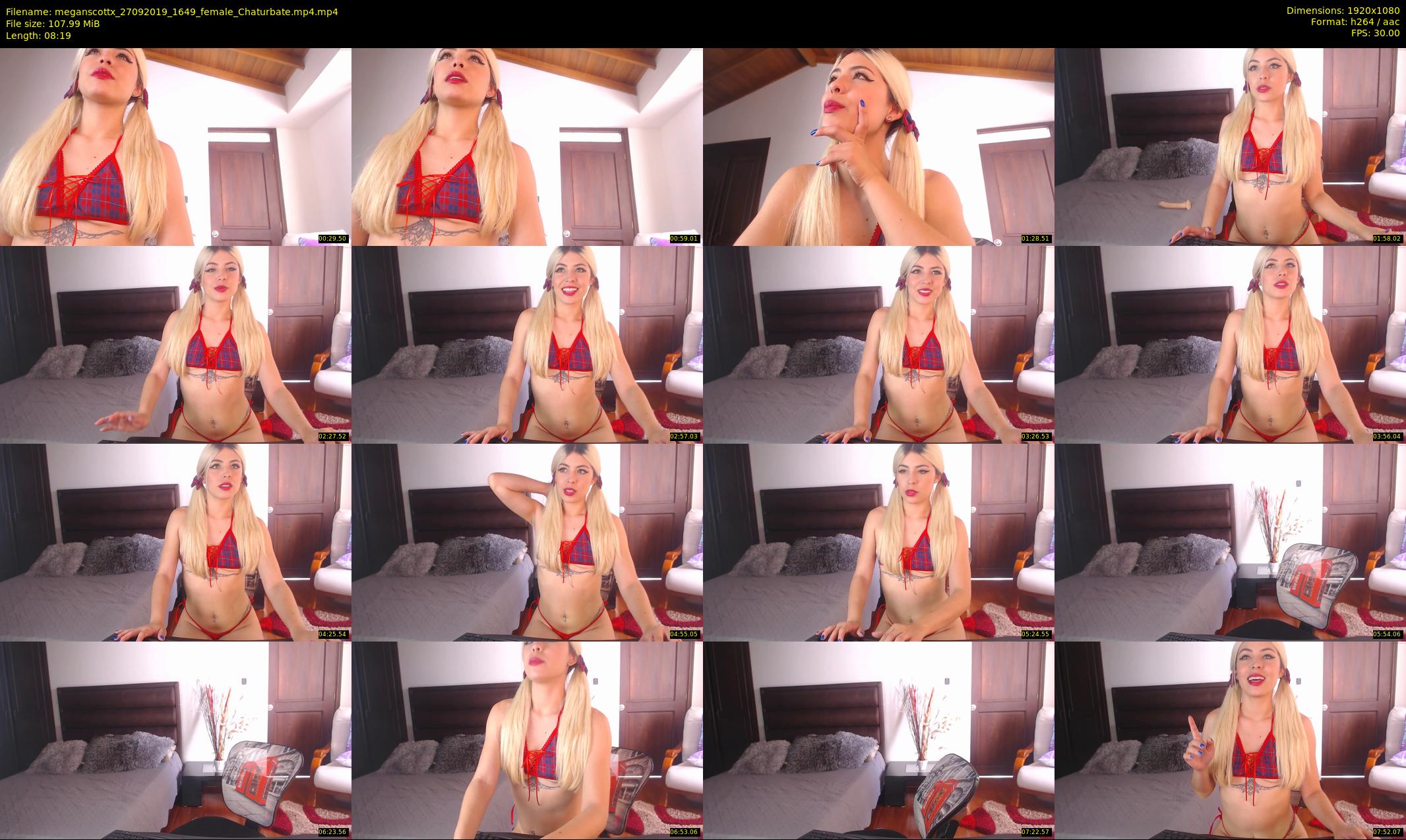 meganscottx — 9 minute Chaturbate female cam show recording, 1080p, Sep 27, 2019