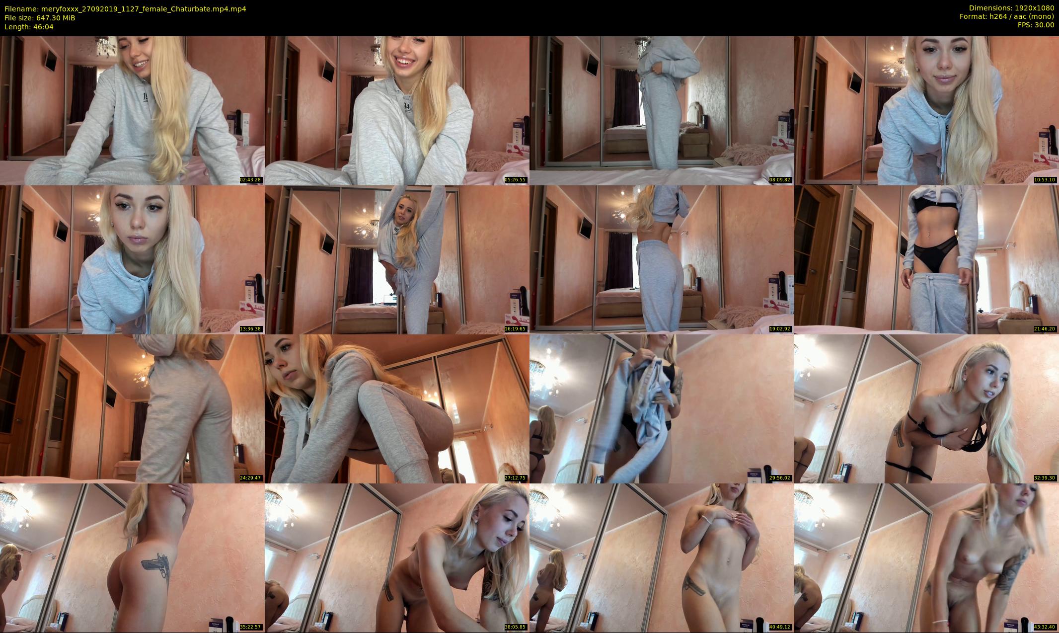 meryfoxxx — 47 minute Chaturbate female cam show recording, 1080p, Sep 27, 2019