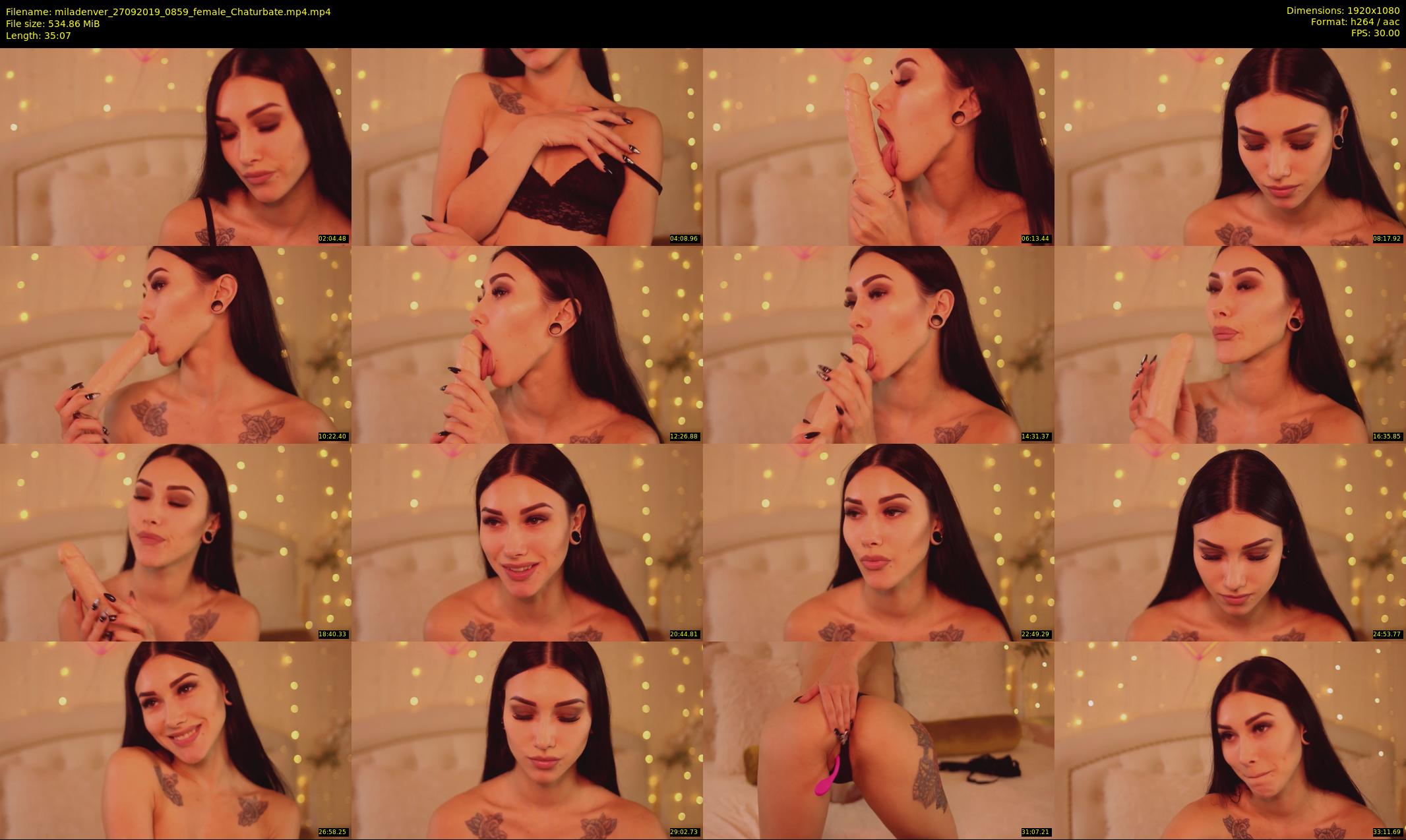 miladenver — 36 minute Chaturbate female cam show recording, 1080p, Sep 27, 2019