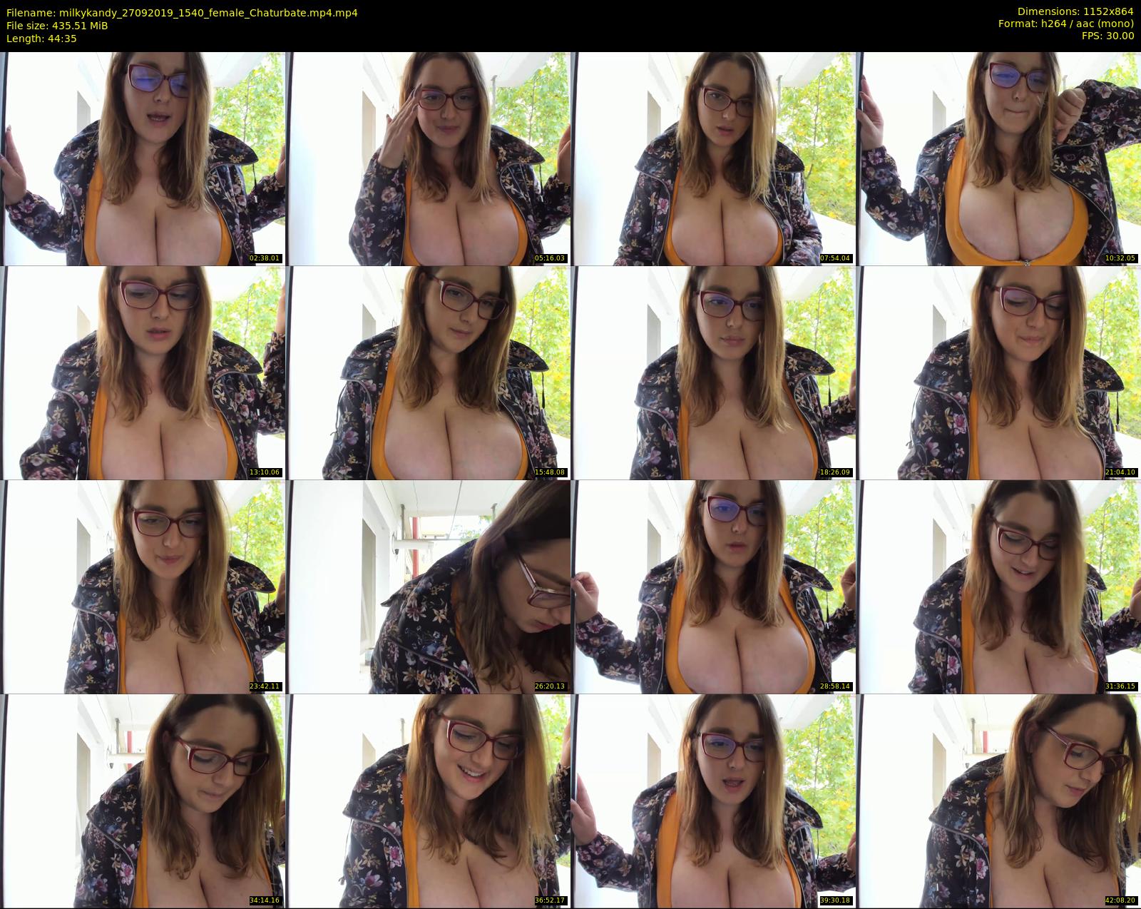 milkykandy — 45 minute Chaturbate female cam show recording, 720p, Sep 27, 2019