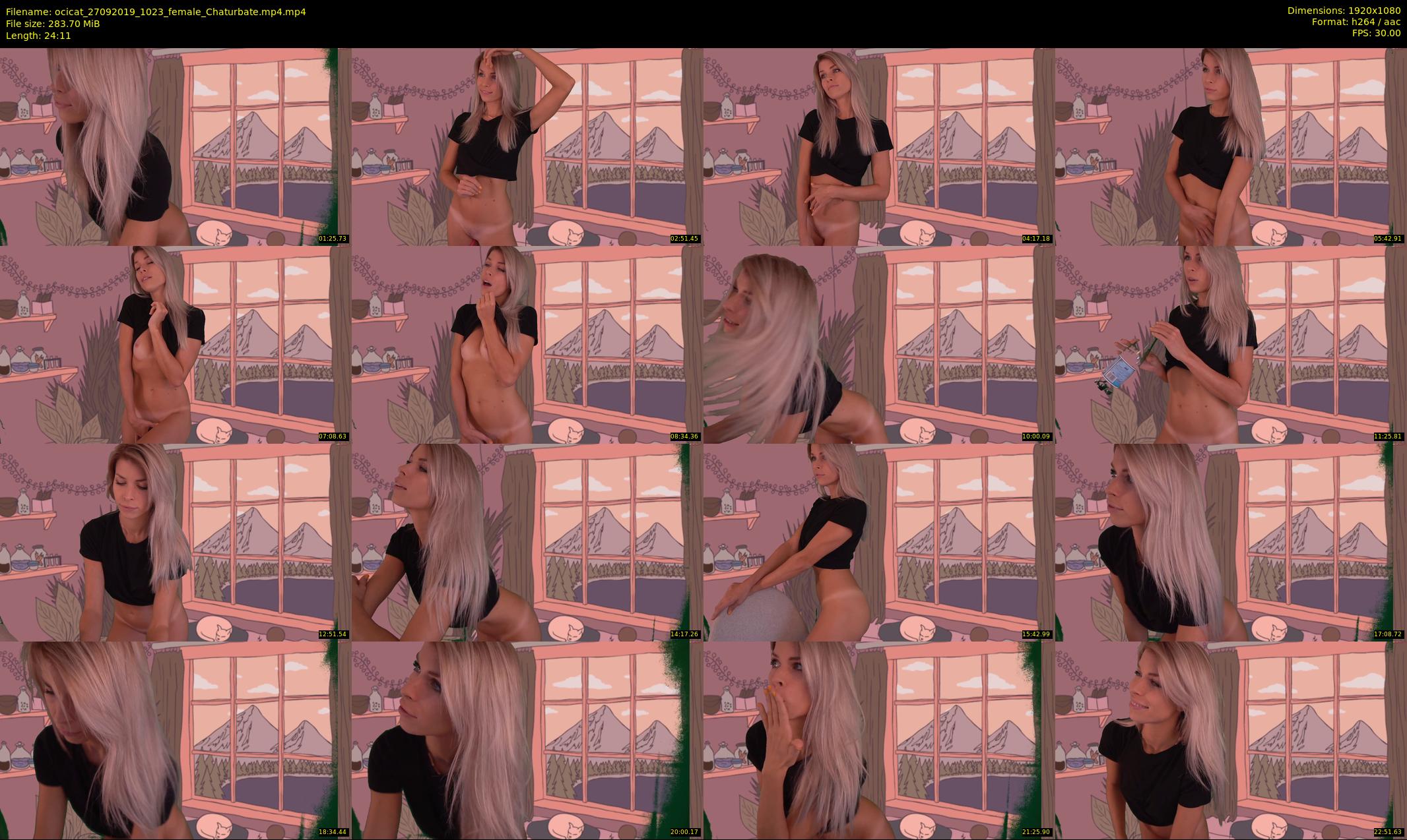 ocicat — 25 minute Chaturbate female cam show recording, 1080p, Sep 27, 2019