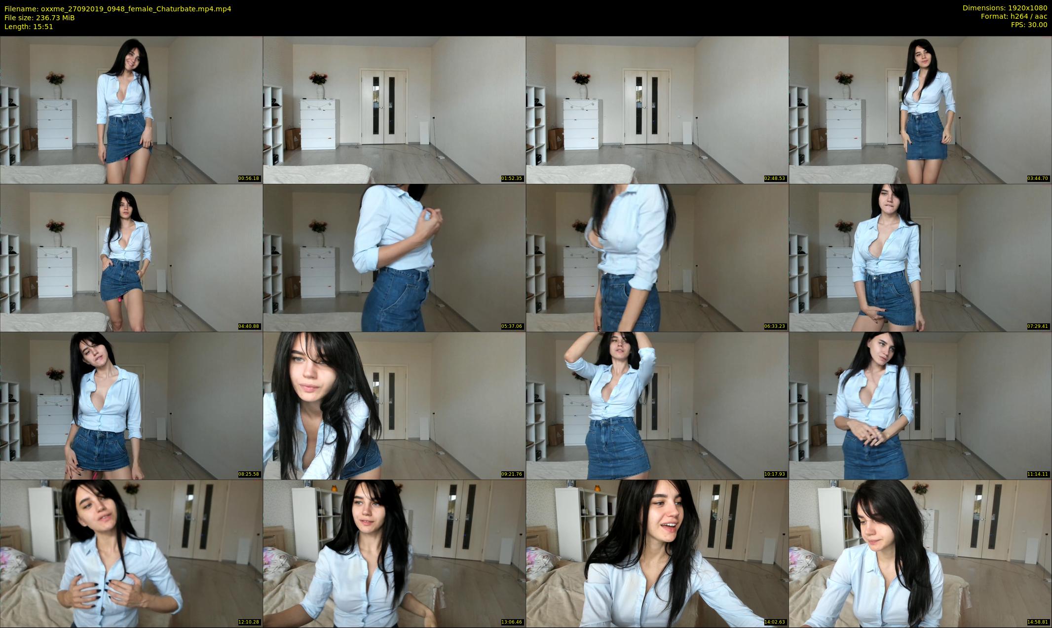 oxxme — 16 minute Chaturbate female cam show recording, 1080p, Sep 27, 2019