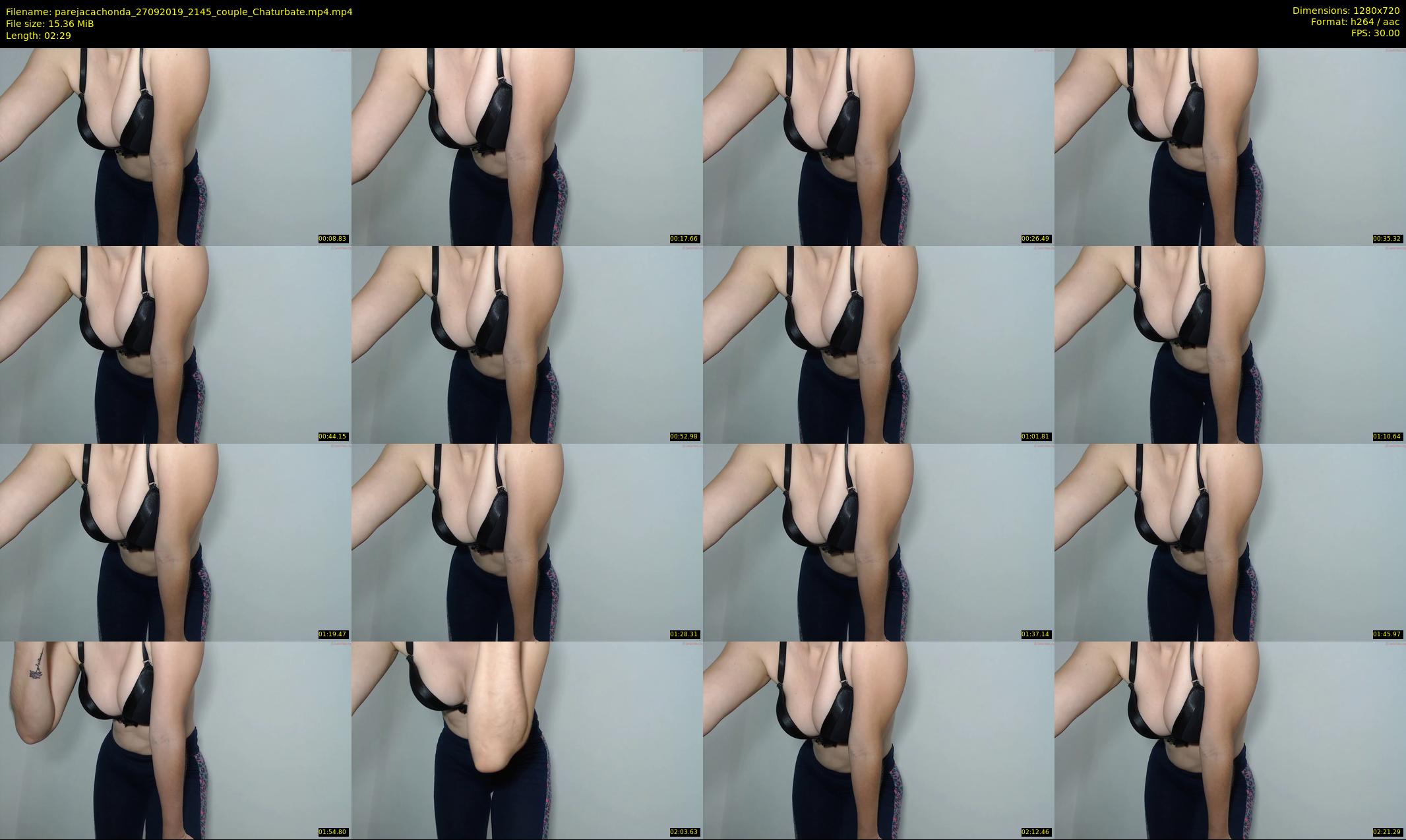 parejacachonda — 3 minute Chaturbate couple cam show recording, 720p, Sep 27, 2019