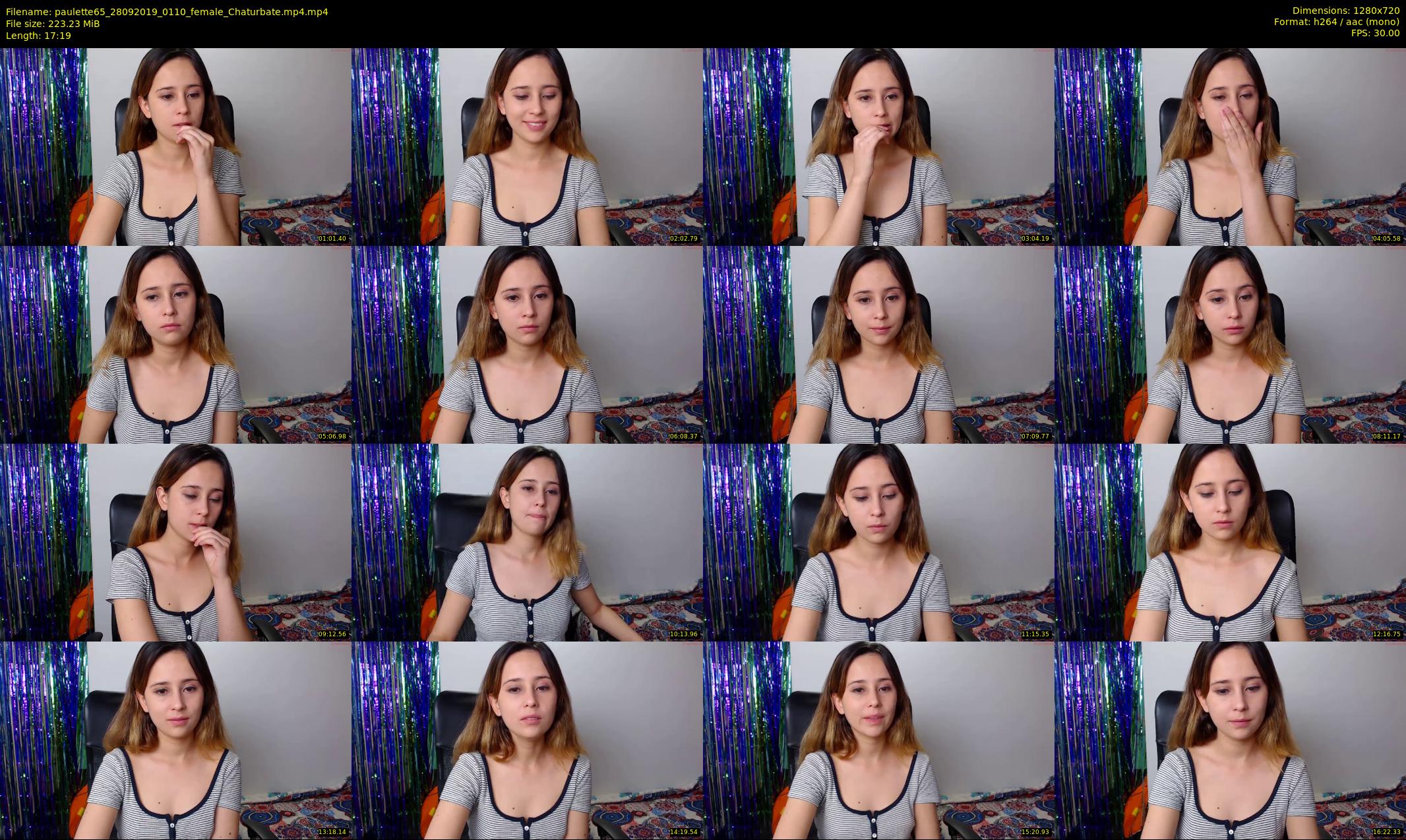 paulette65 — 18 minute Chaturbate female cam show recording, 720p, Sep 28, 2019