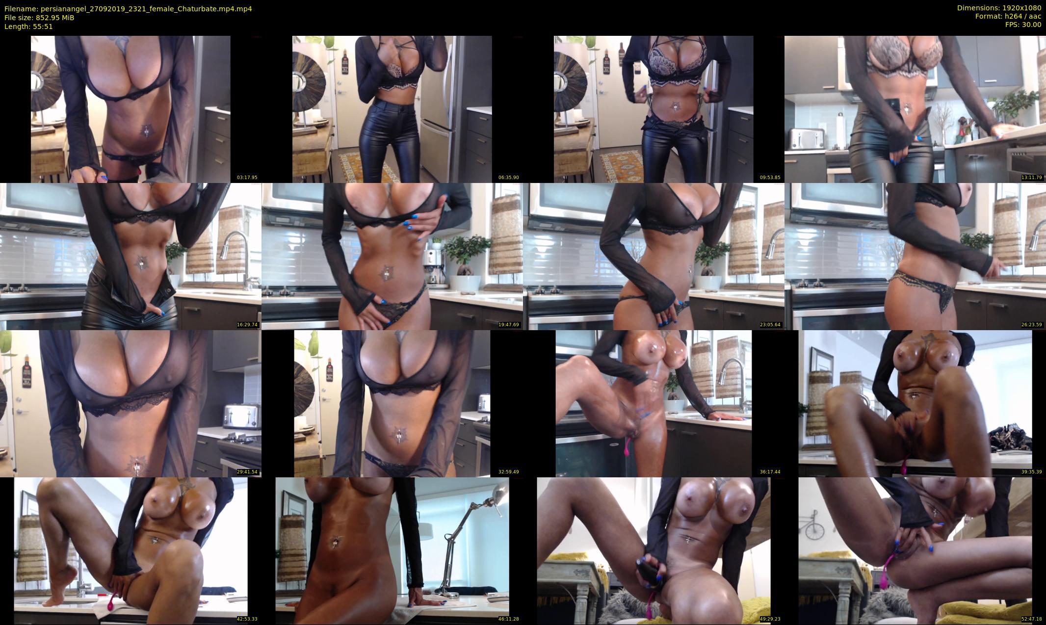 persianangel — 56 minute Chaturbate female cam show recording, 1080p, Sep 27, 2019