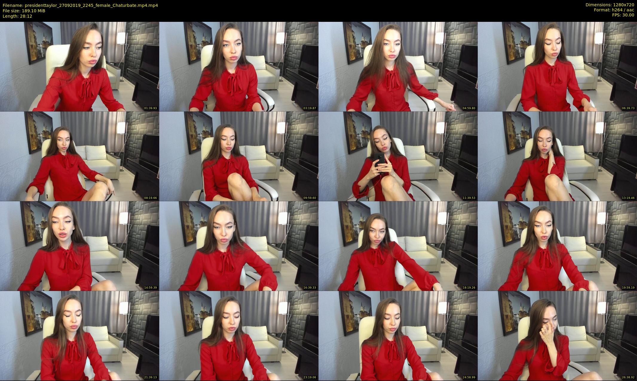 presidenttaylor — 29 minute Chaturbate female cam show recording, 720p, Sep 27, 2019