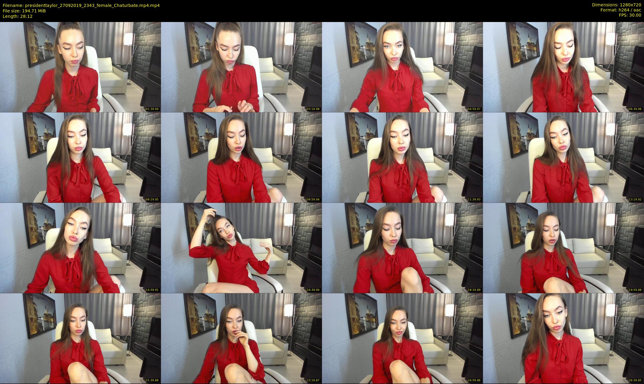 presidenttaylor — 29 minute Chaturbate female cam show recording, 720p, Sep 27, 2019