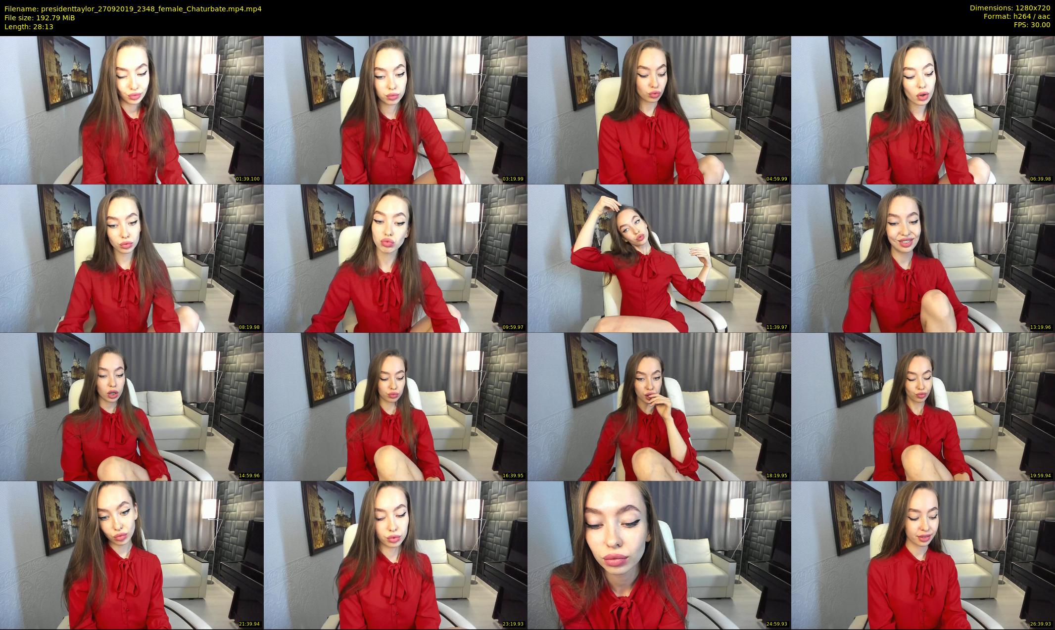presidenttaylor — 29 minute Chaturbate female cam show recording, 720p, Sep 27, 2019