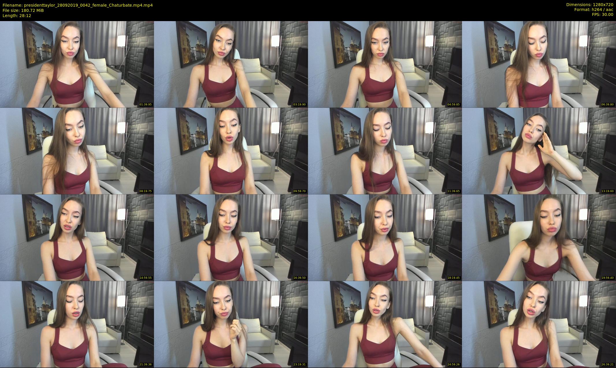 presidenttaylor — 29 minute Chaturbate female cam show recording, 720p, Sep 28, 2019