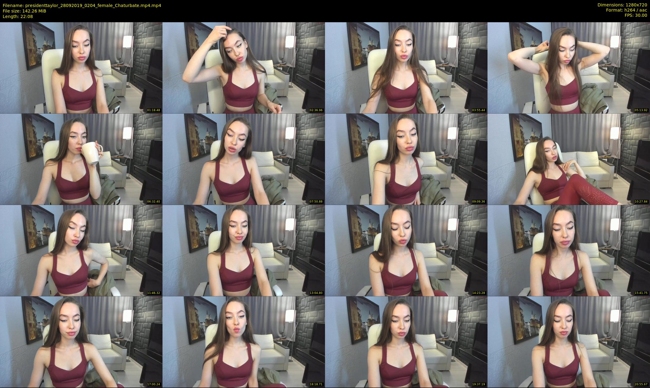 presidenttaylor — 23 minute Chaturbate female cam show recording, 720p, Sep 28, 2019