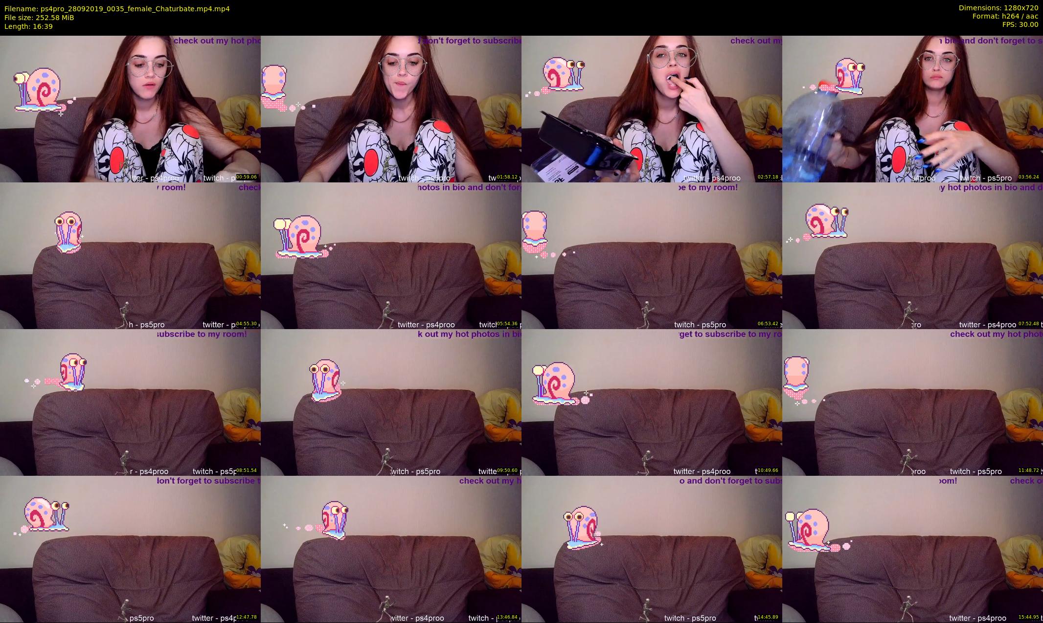 ps4pro — 17 minute Chaturbate female cam show recording, 720p, Sep 28, 2019