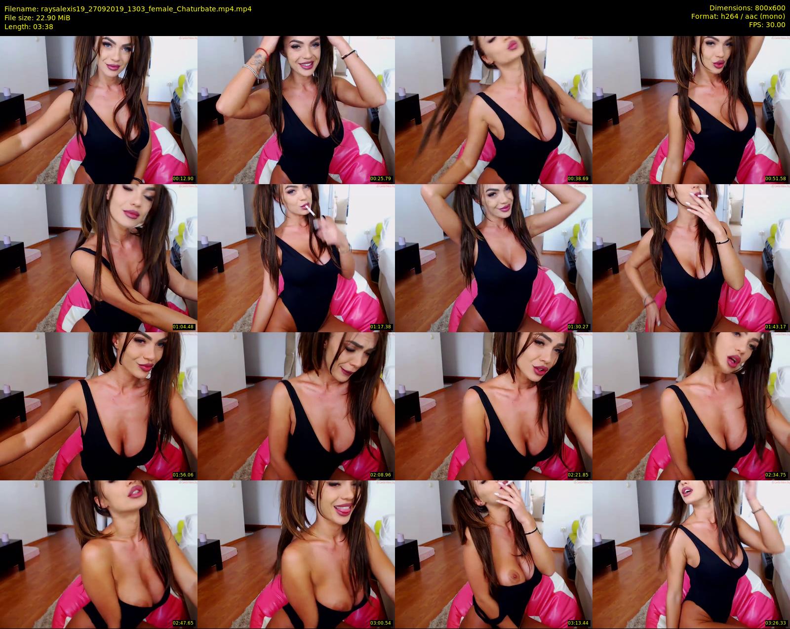 raysalexis19 — 4 minute Chaturbate female cam show recording, 480p, Sep 27, 2019