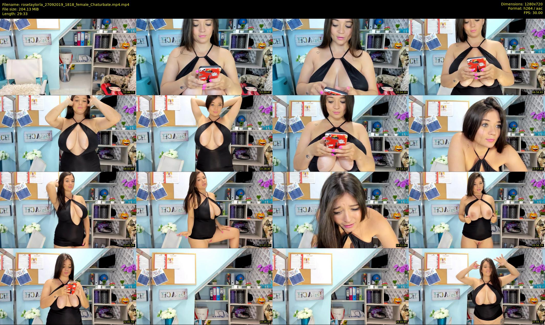 rosetaylorla — 30 minute Chaturbate female cam show recording, 720p, Sep 27, 2019